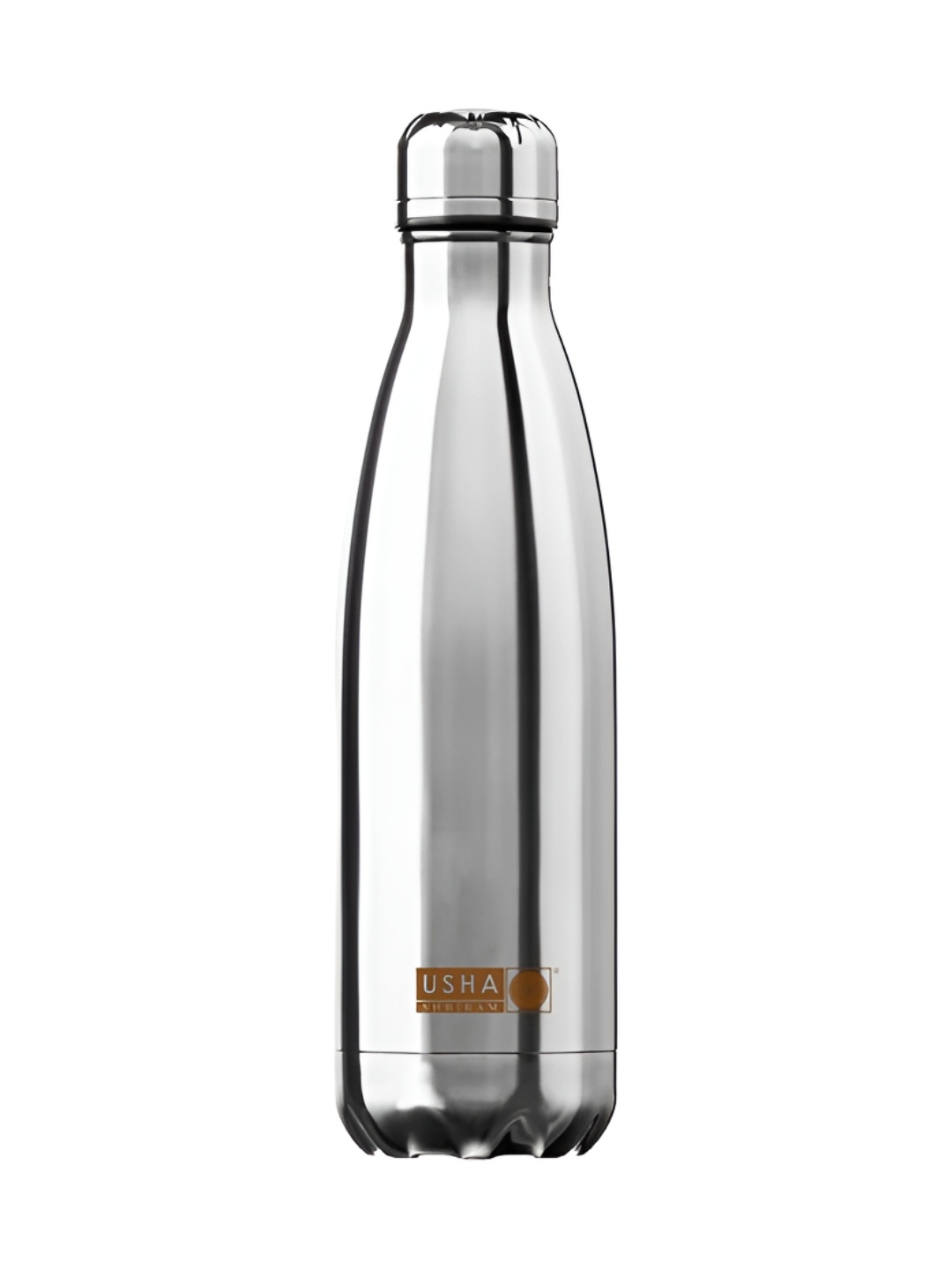 

USHA SHRIRAM Silver Toned Leak Proof Insulated Stainless Steel Water Bottle 500 ml