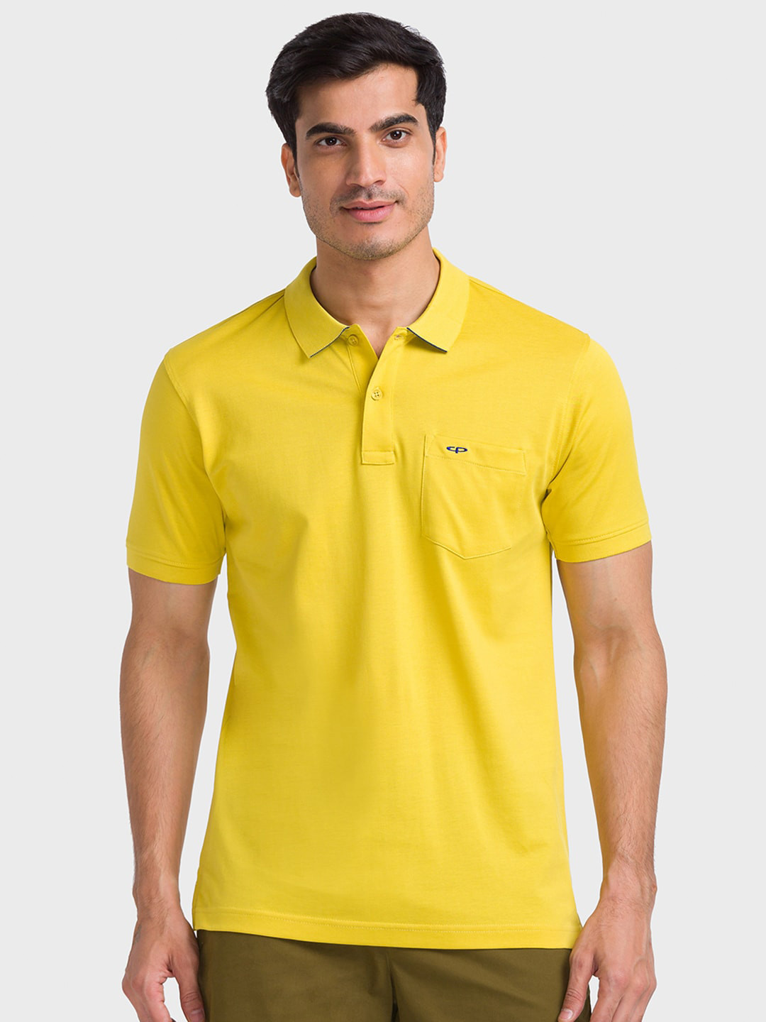 

ColorPlus Polo Collar Tailored Fit Cotton T-shirt, Yellow