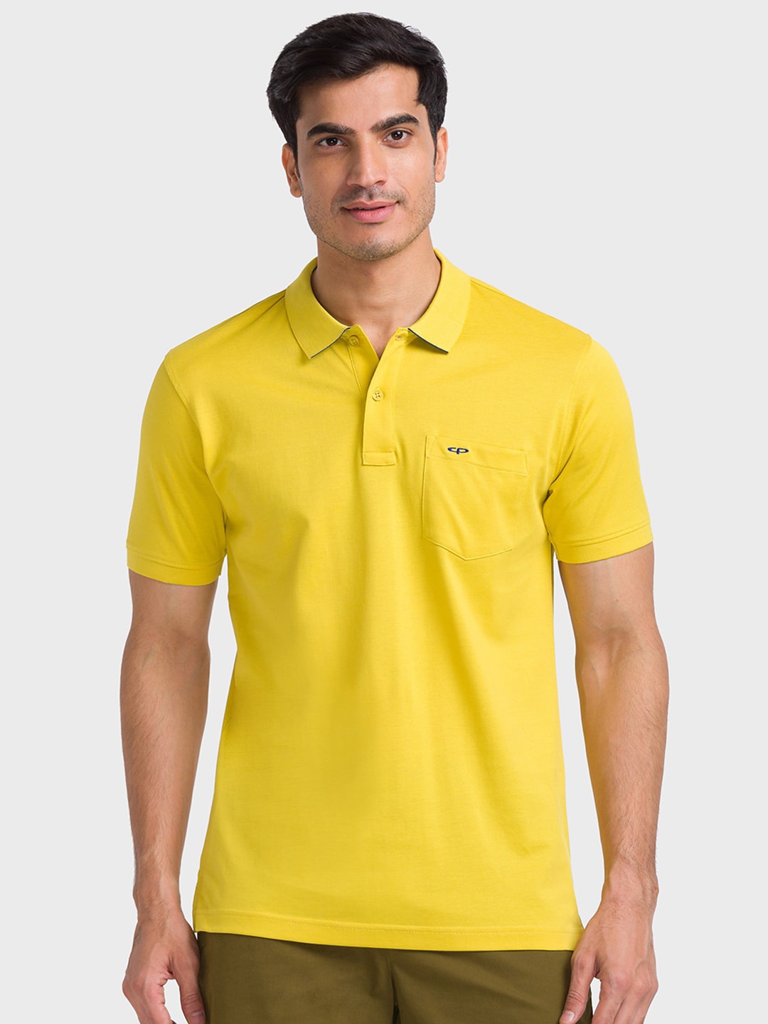 

ColorPlus Polo Collar Short Sleeves Cotton T-shirt, Yellow