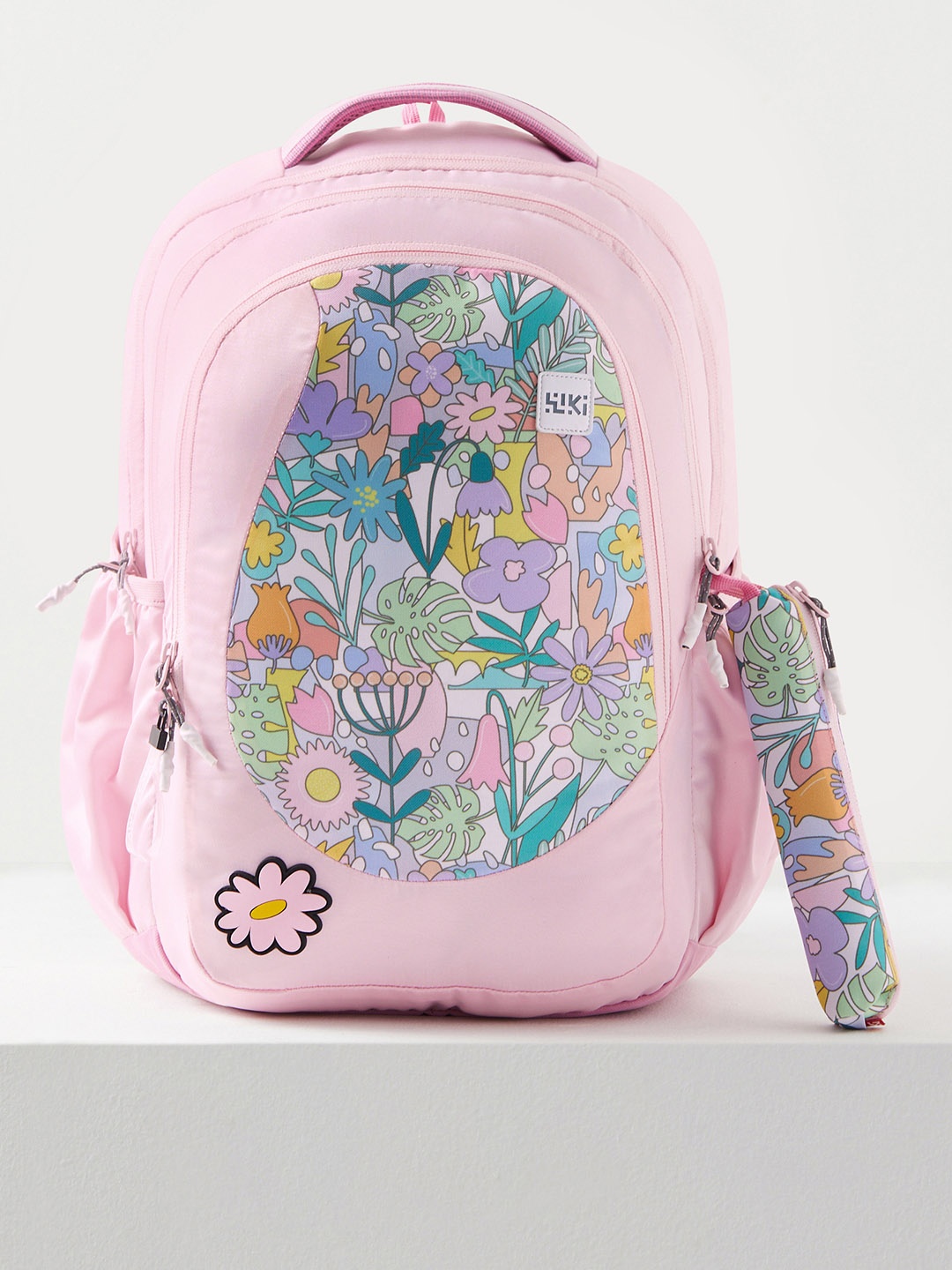 

Wildcraft Kids Floral Printed ClimaCool Backpack Up to 18 inch, Pink