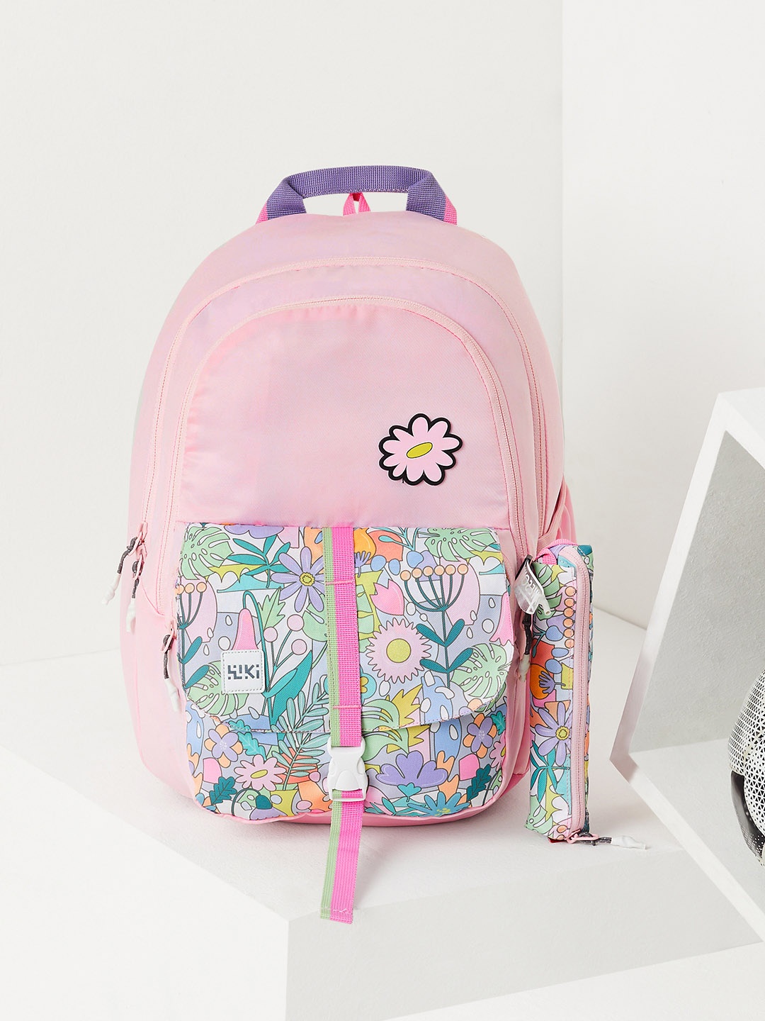 

Wildcraft Kids Floral Printed ClimaCool Backpack Up to 18 inch, Pink