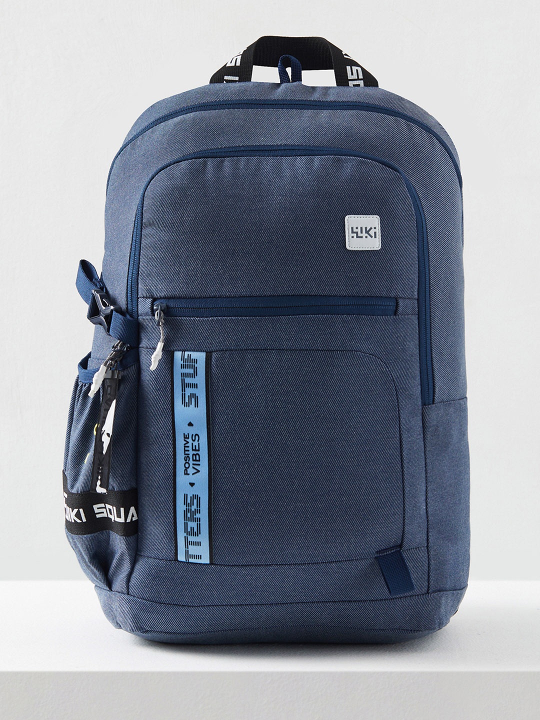 Wildcraft Kids Typography Printed Climacool Ergonomic Backpack, Blue