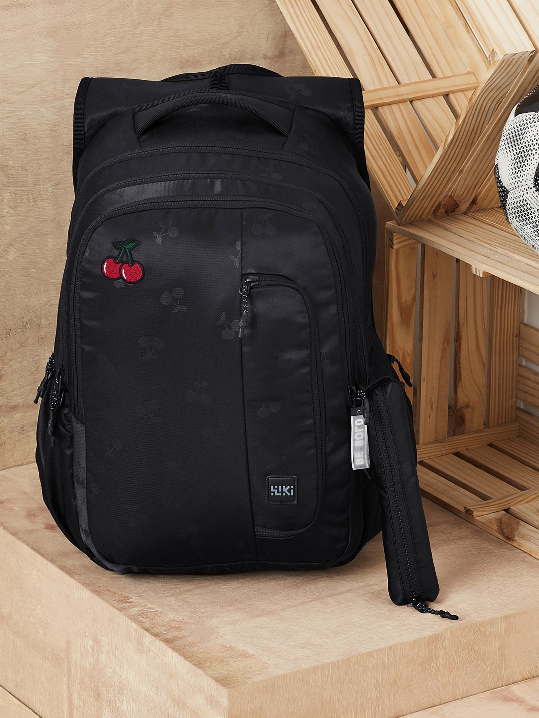 

Wildcraft Kids Conversational Printed Backpack 34.0L, Black