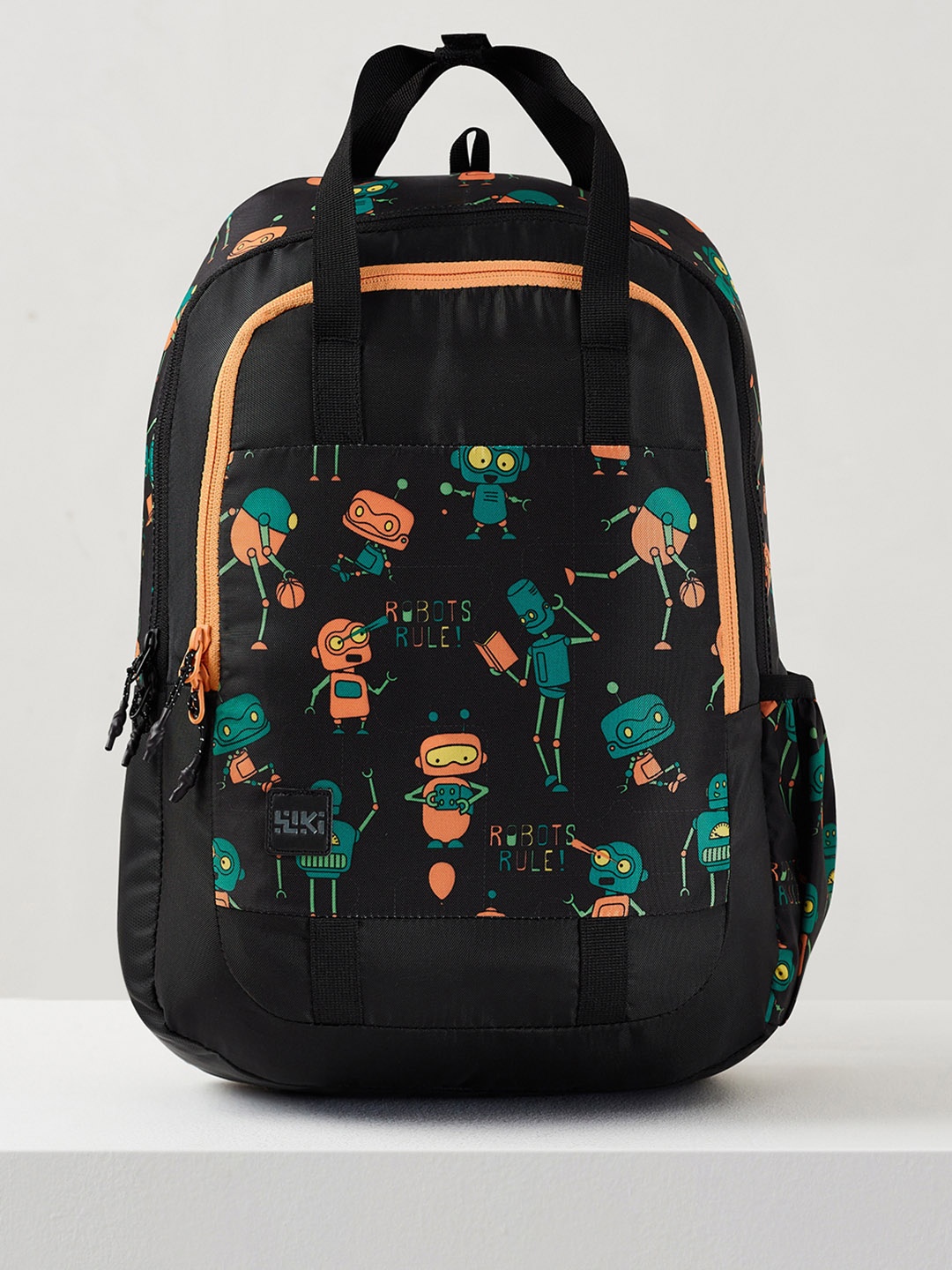 

Wildcraft Kids Graphic Printed ClimaCool Backpack-Up to 18 inch, Black