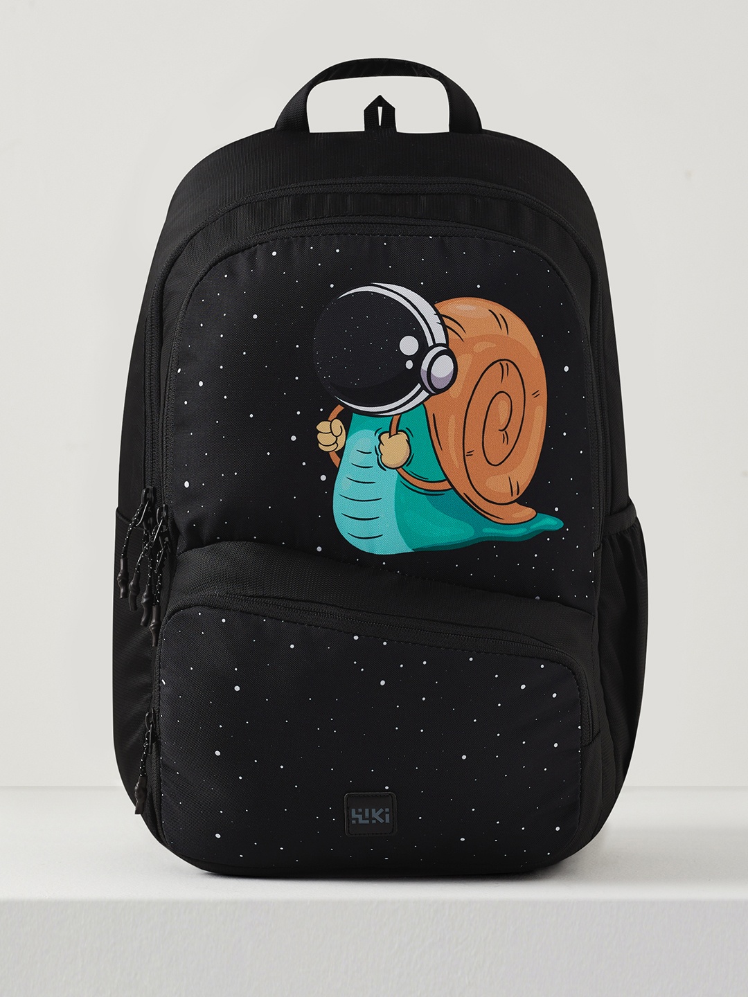 

Wildcraft Kids Graphic Printed Backpack, Black