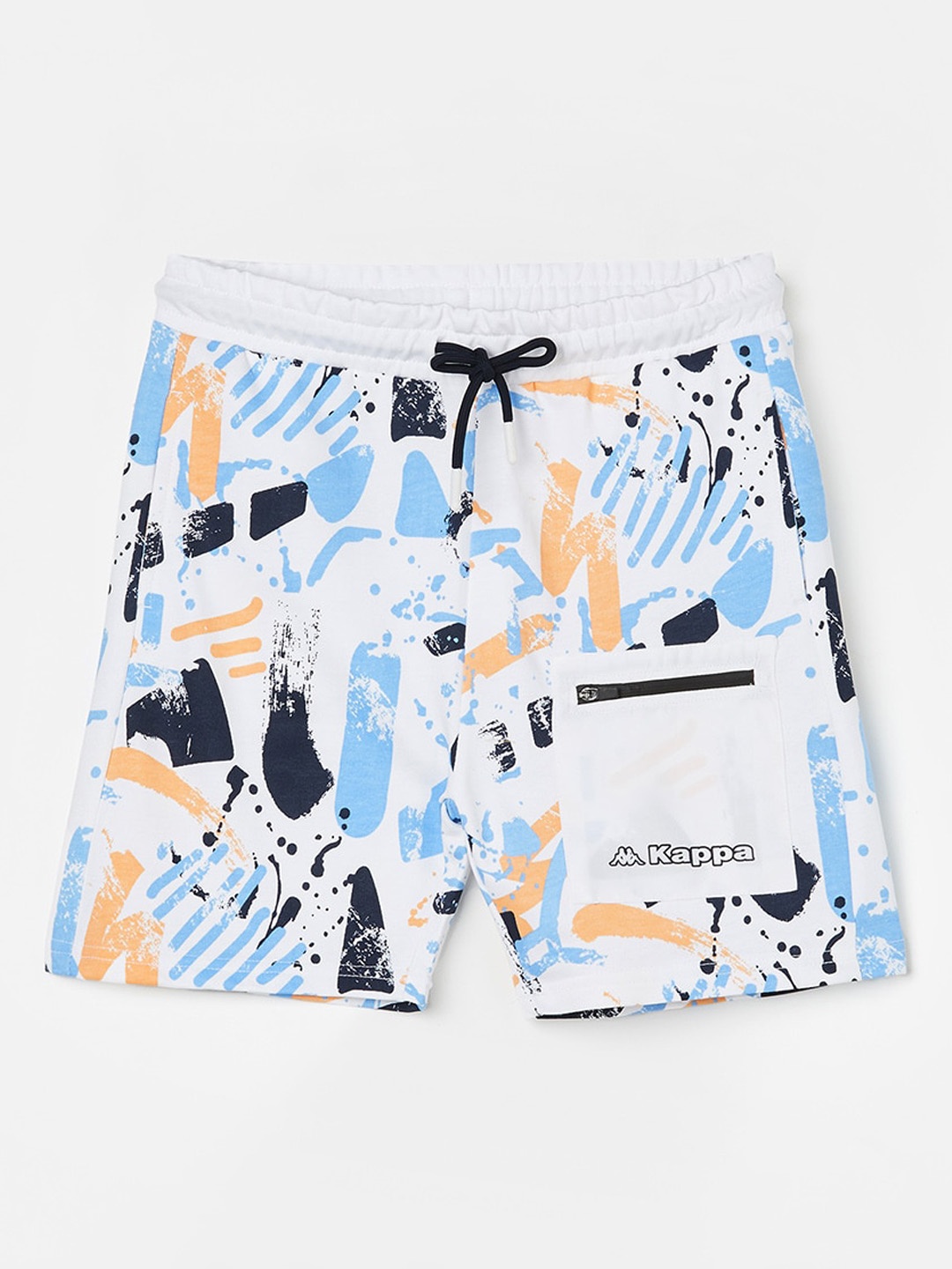 

Kappa Boys Abstract Printed Pure Cotton Shorts, White