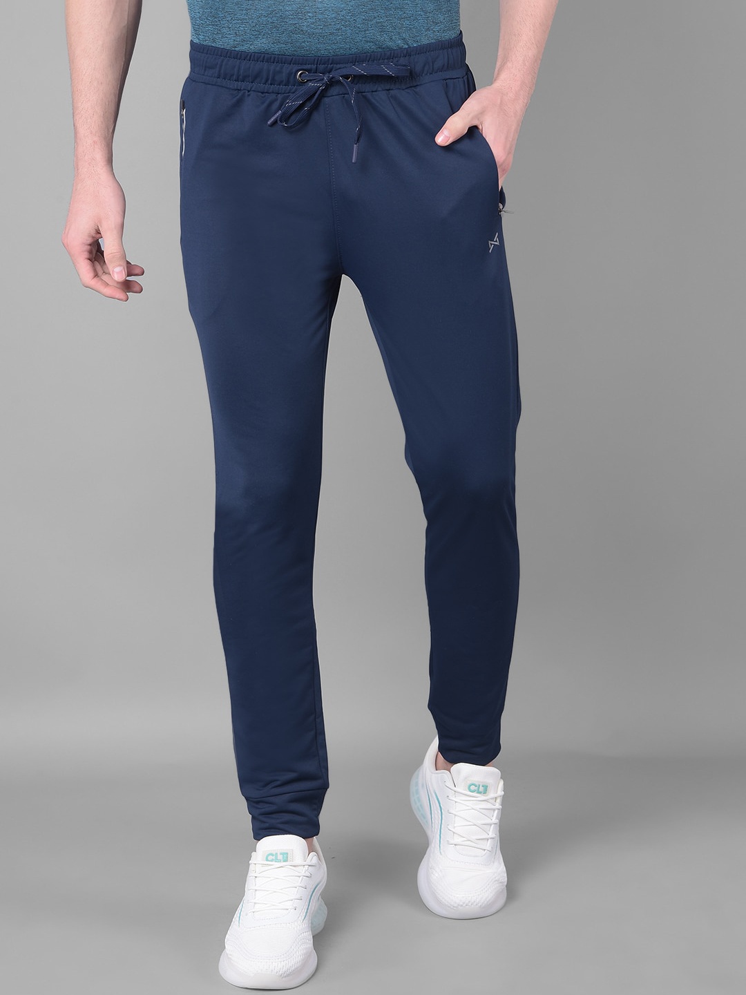 

Force NXT Men Mid-Rise Anti-Viral Anti-Odour Cool Sports Joggers, Blue