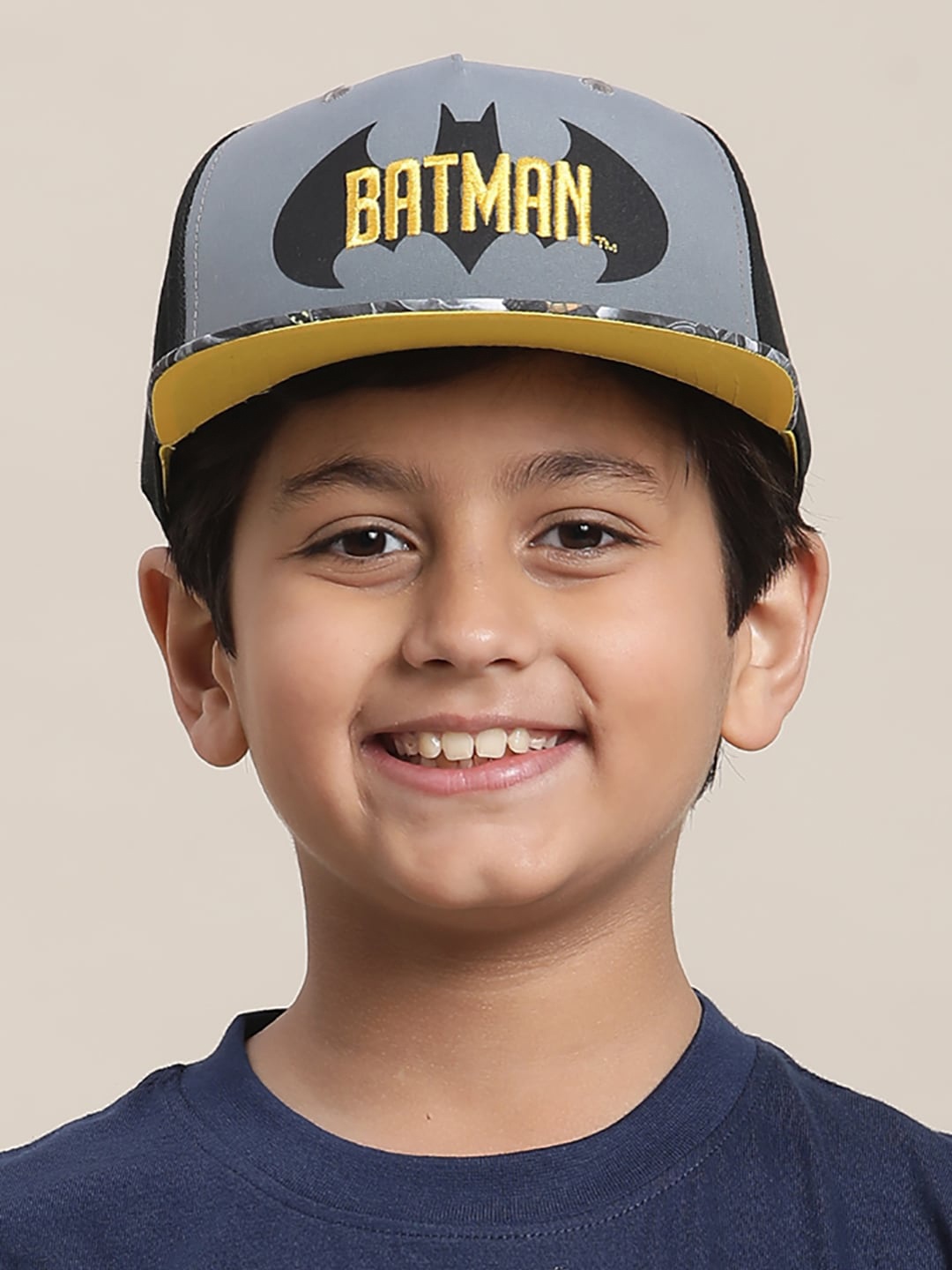 

Kids Ville Boys Batman Printed Baseball Cap, Grey