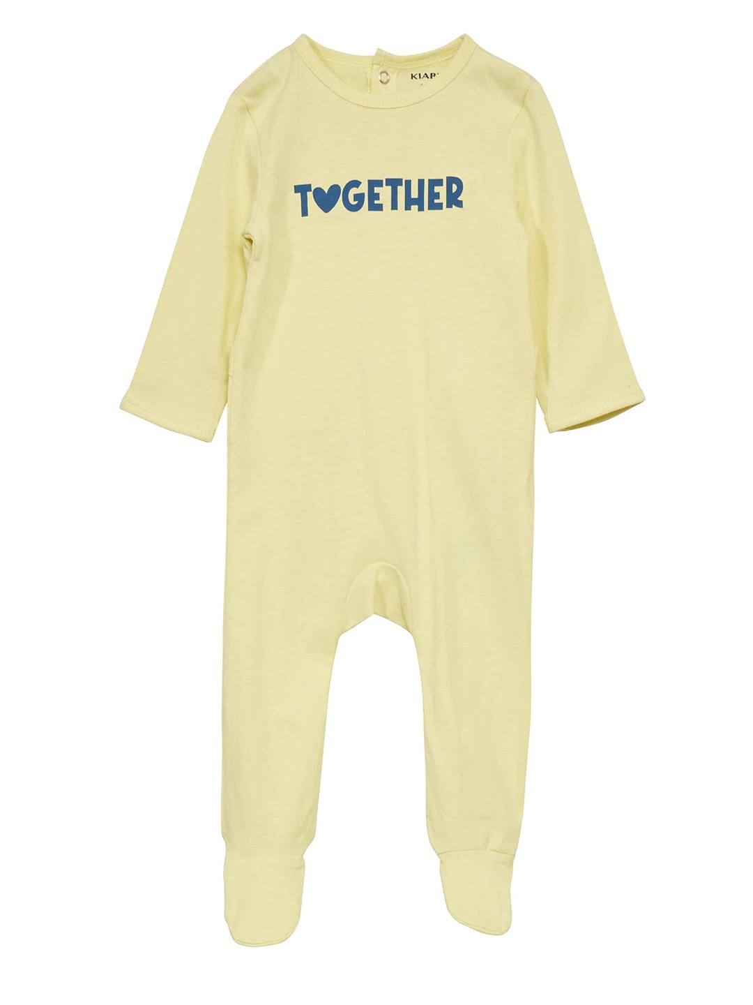 

KIABI Printed Cotton Sleepsuit, Yellow