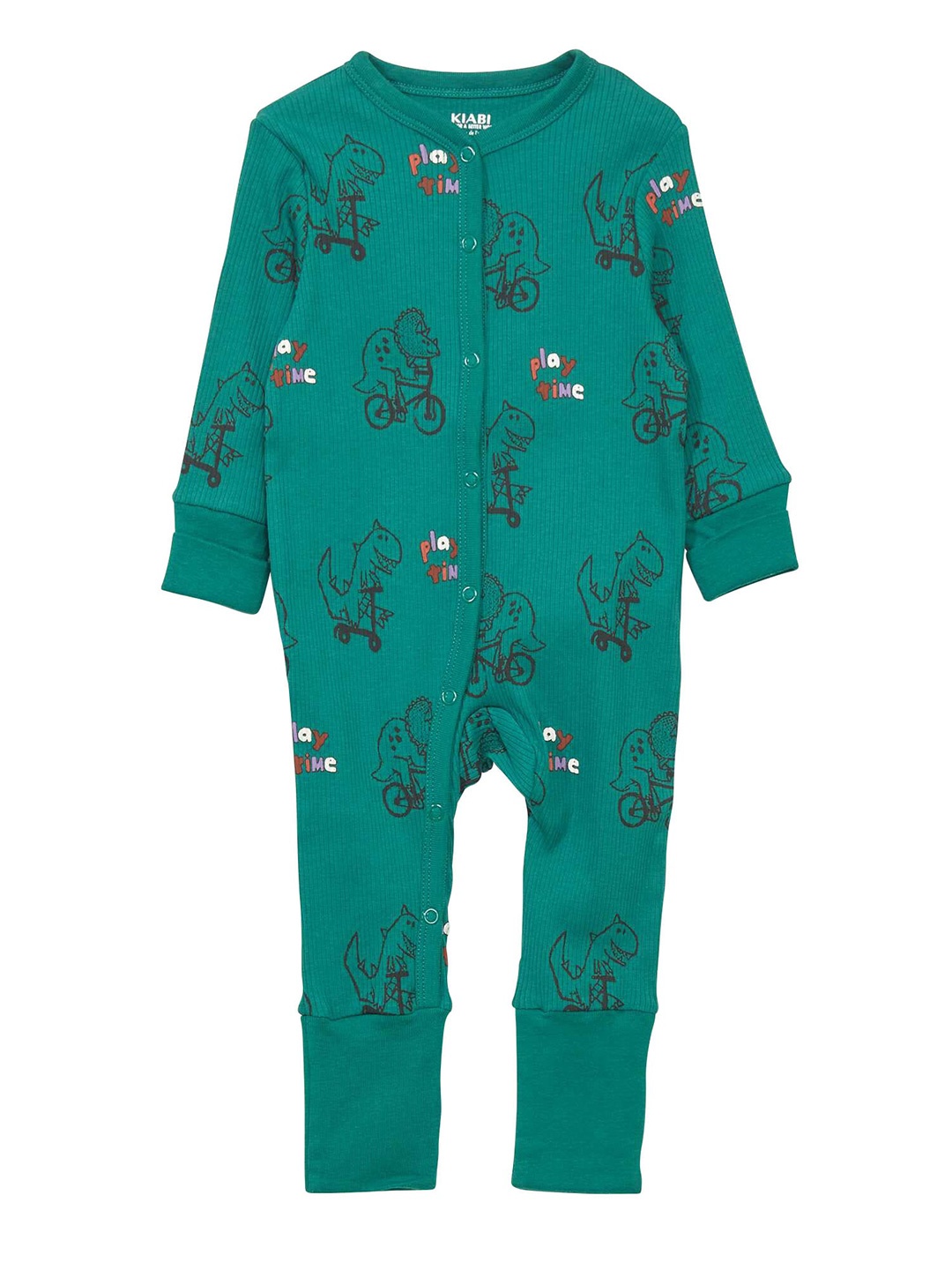 

KIABI Printed Cotton Sleepsuit, Green