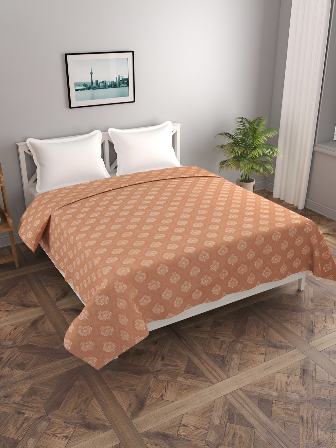 

MORADO Brown Printed Duvet Cover