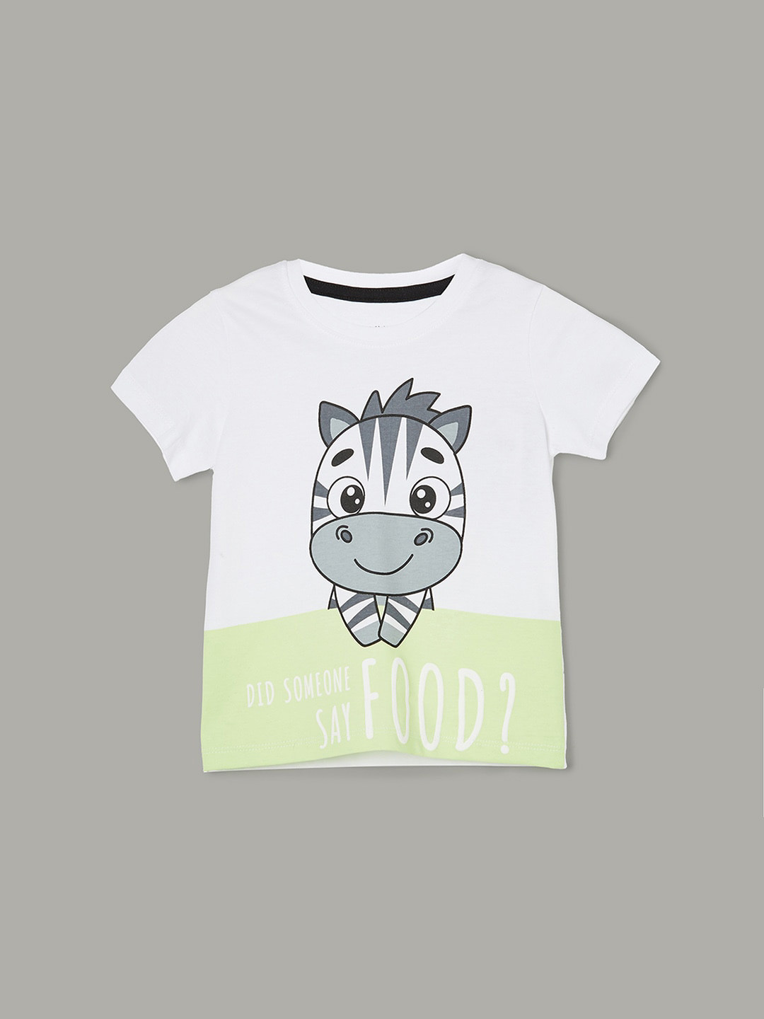 

Juniors by Lifestyle Boys Graphic Printed Round Neck Cotton T-shirt, White