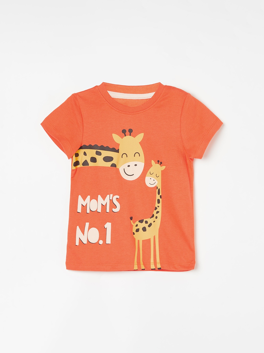 

Juniors by Lifestyle Boys Humour and Comic Printed Applique T-shirt, Orange