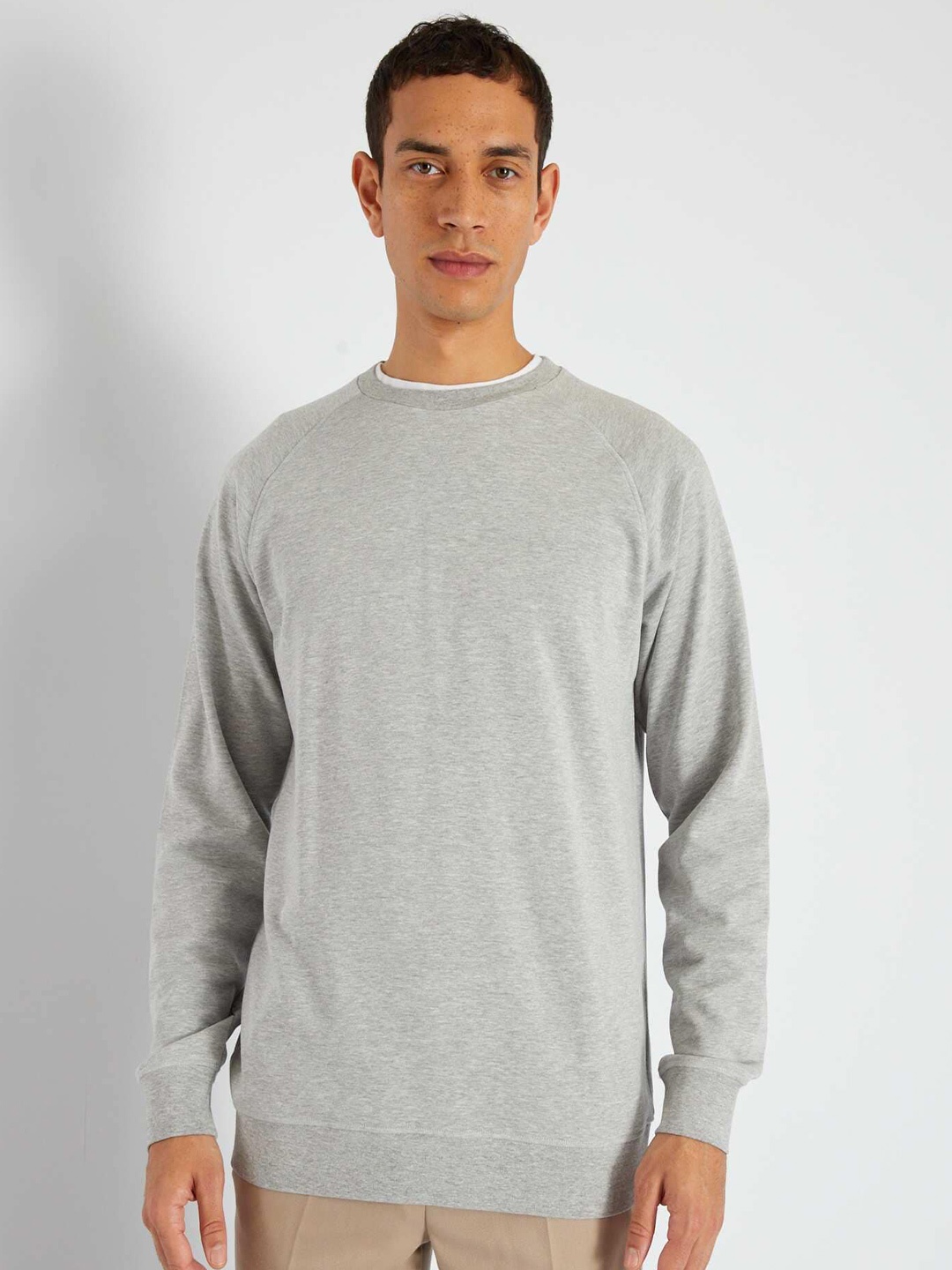 

KIABI Woollen Ribbed Pullover Sweater, Grey