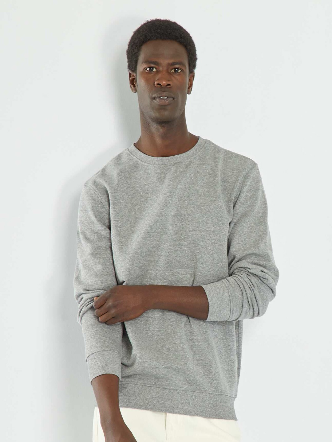 

KIABI Ribbed Woollen Pullover Sweater, Grey
