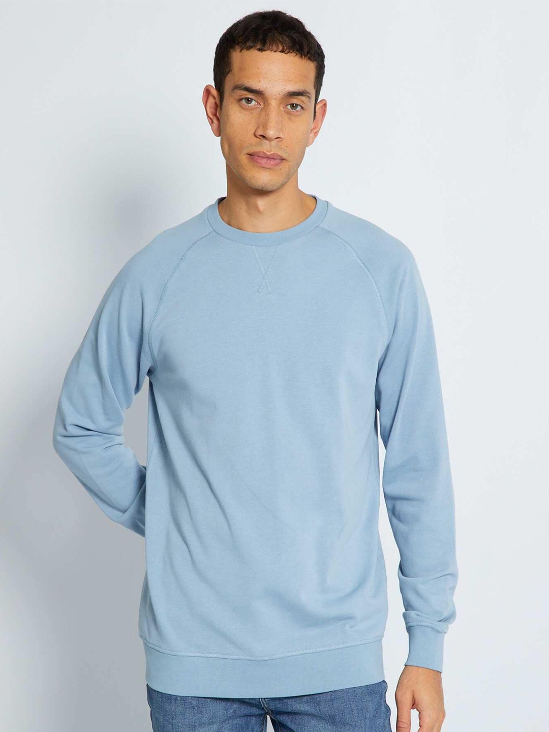 

KIABI Round Neck Woollen Pullover Sweater, Blue