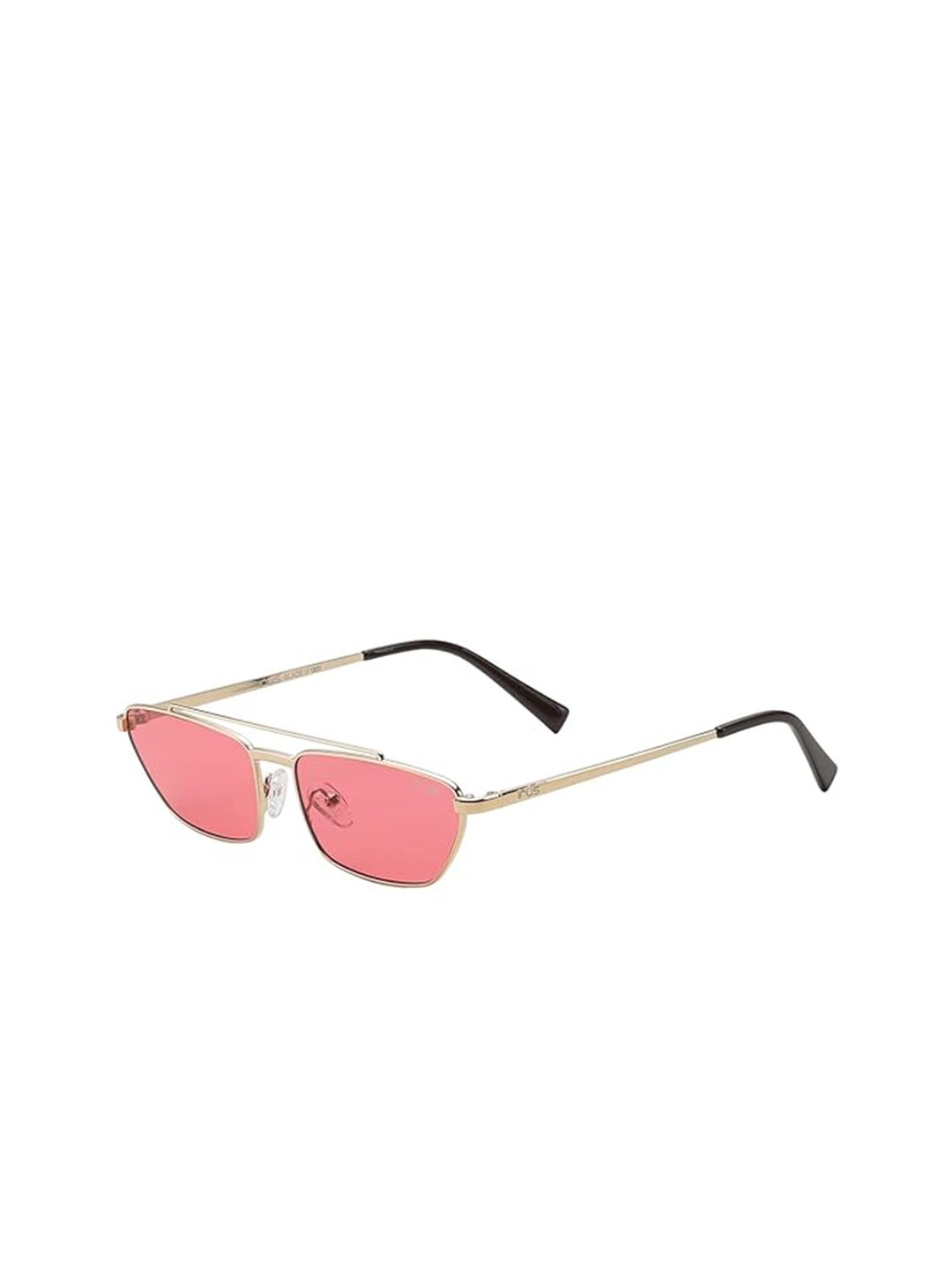 

irus Unisex Rectangle Sunglasses With UV Protected Lens IRUS_IRS1030C9SG, Red