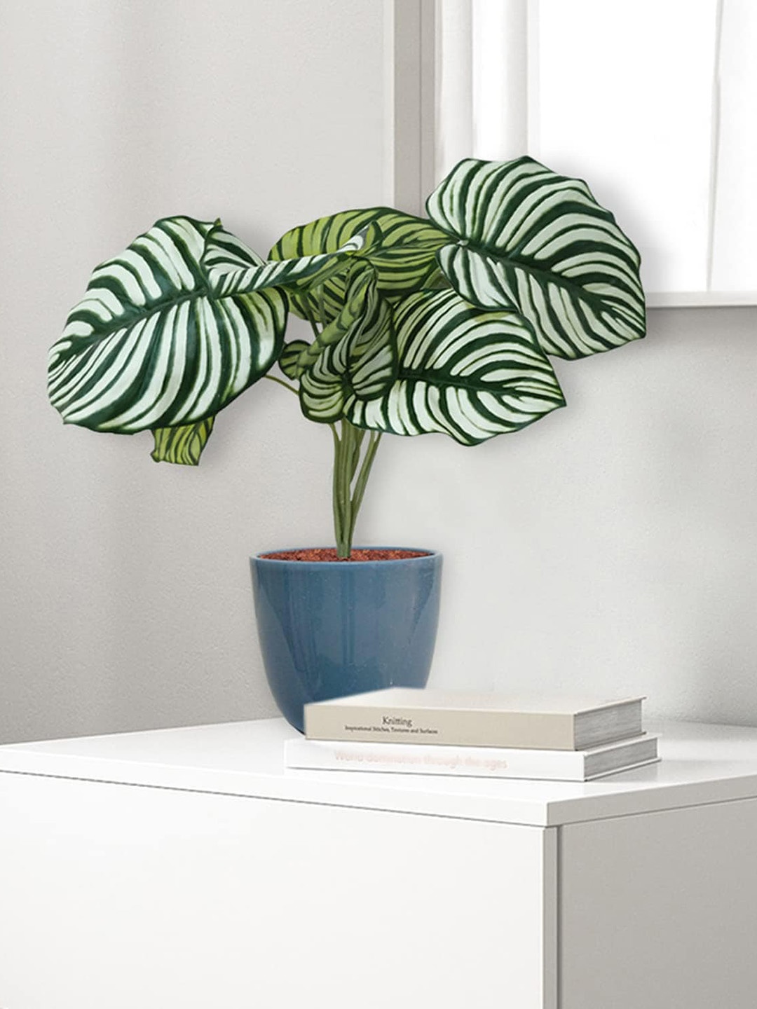 

Garden Deco Green & White Dual Shade Artificial Plant