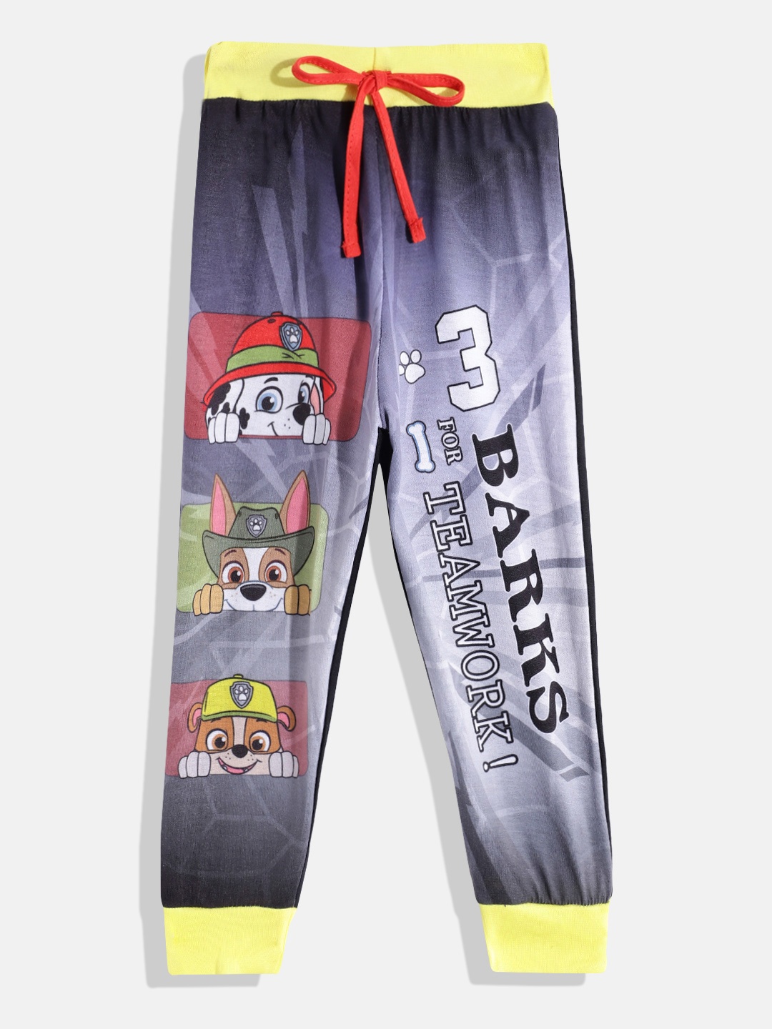 

Eteenz Boys Paw Patrol Print Pure Cotton Joggers, Grey