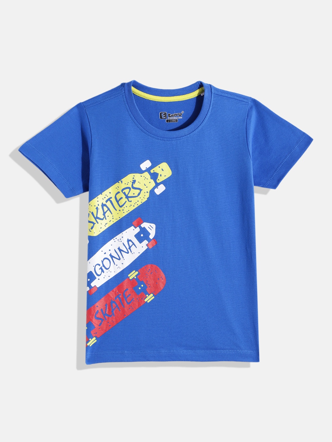 Eteenz Boys Typography Printed Cotton T-shirt