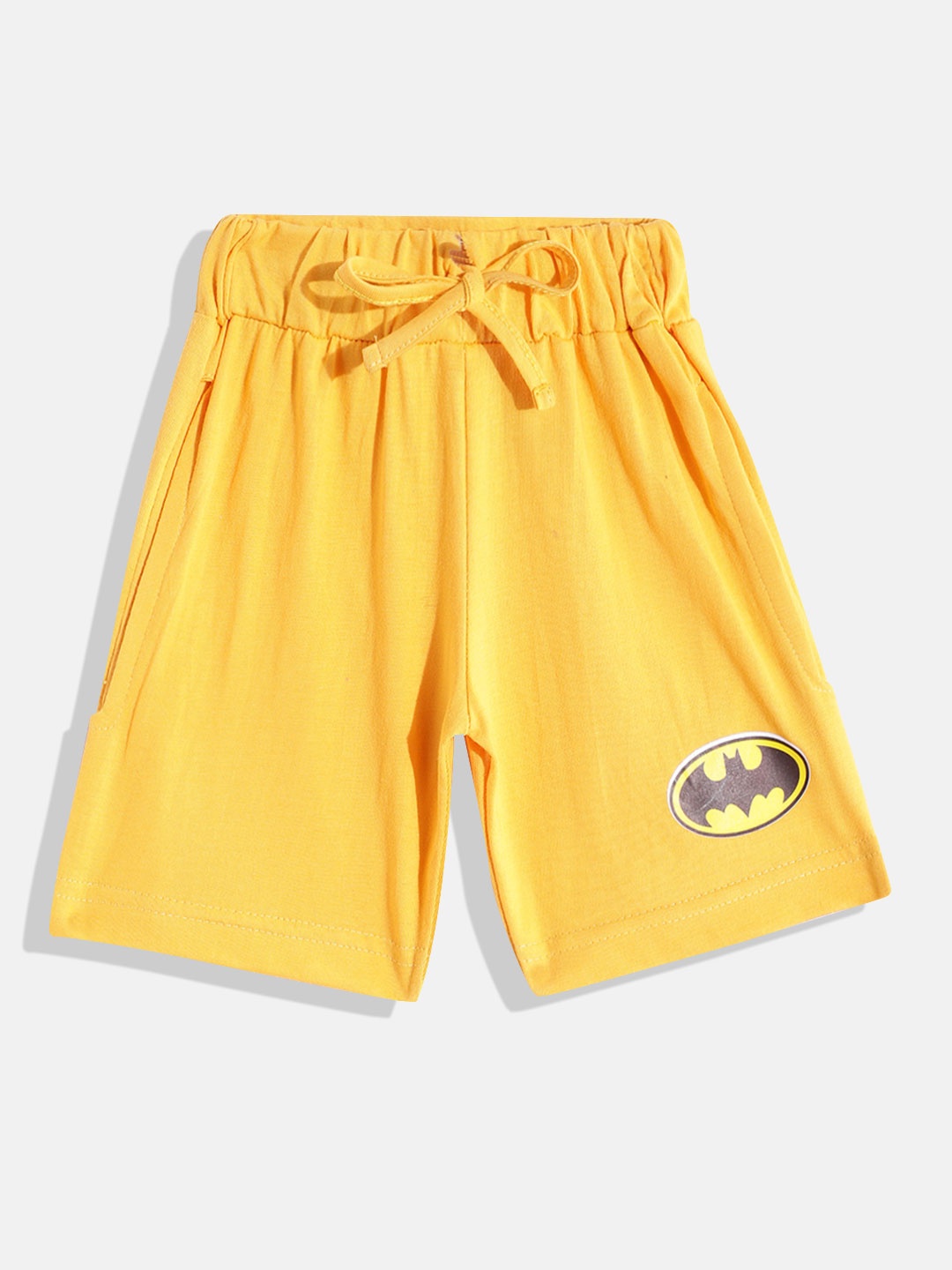 

Eteenz Boys Premium Cotton Batman Printed Detail Regular Shorts, Yellow