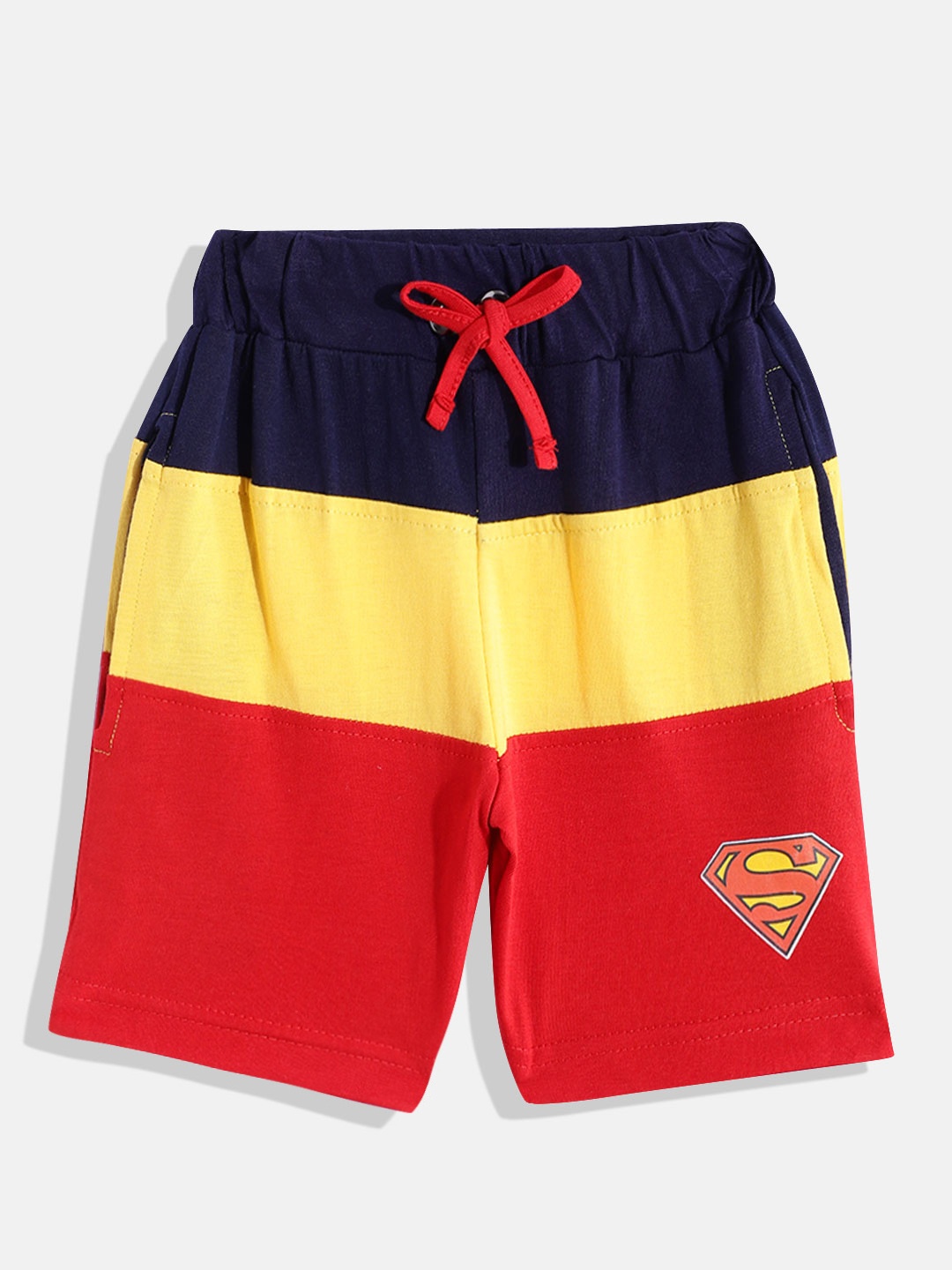 

Eteenz Boys Premium Cotton Striped Regular Shorts, Navy blue