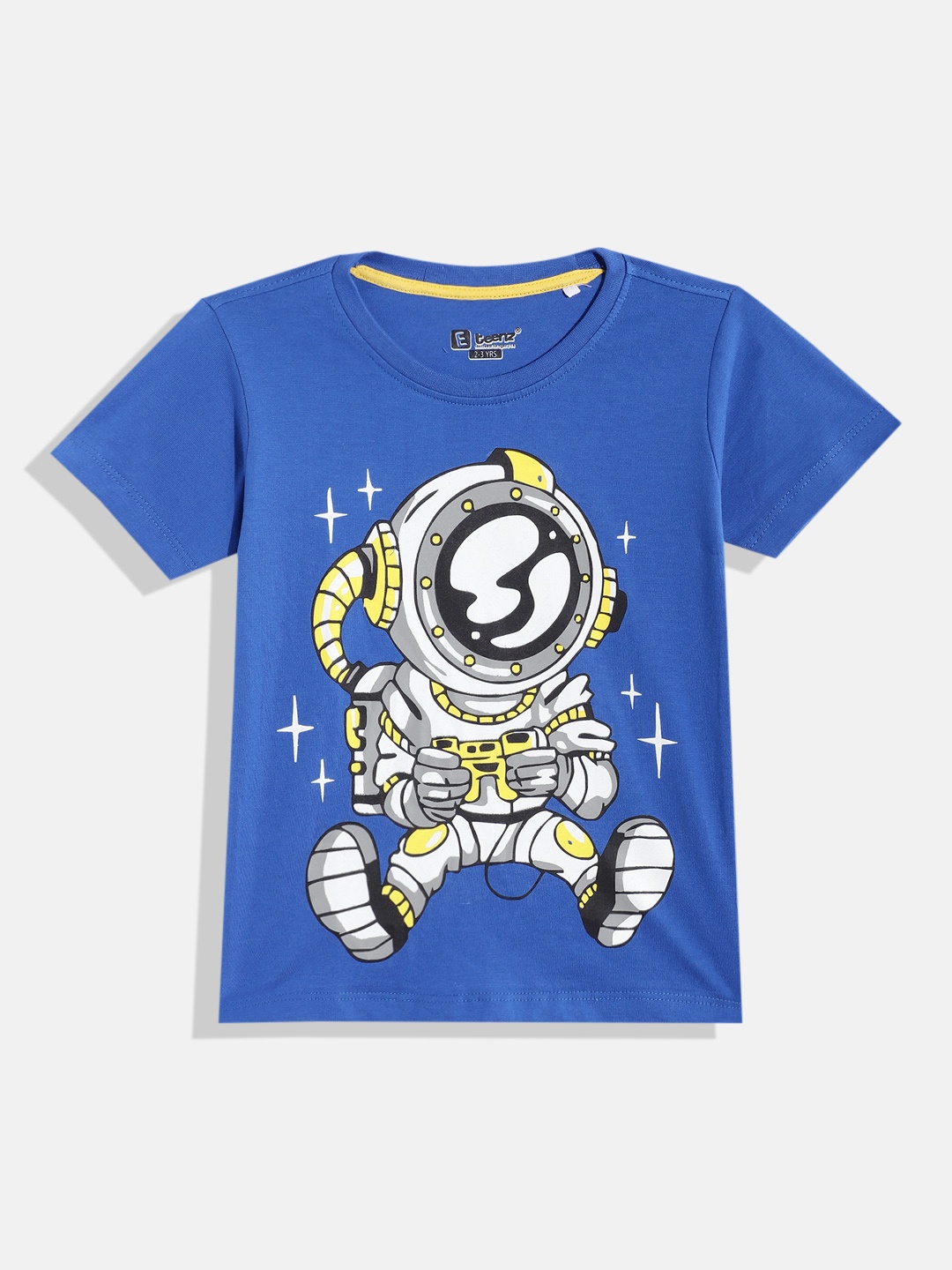 

Eteenz Boys Graphic Printed Pure Cotton T-shirt, Blue