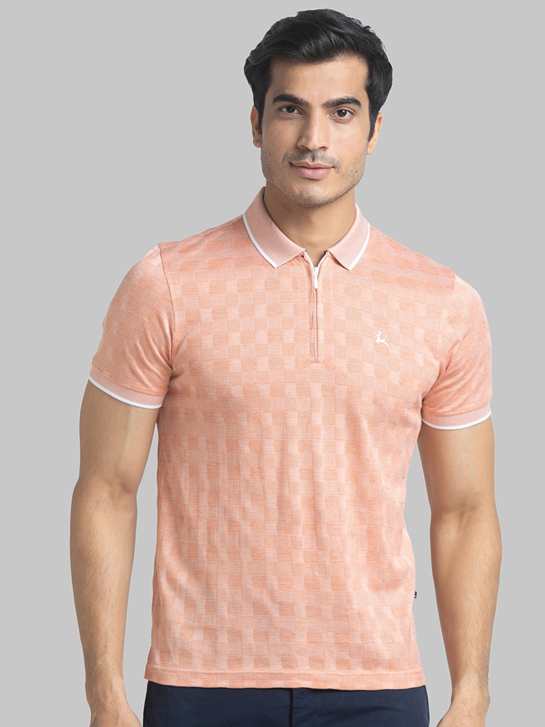 

Parx Polo Collar Cotton T-shirt, Orange