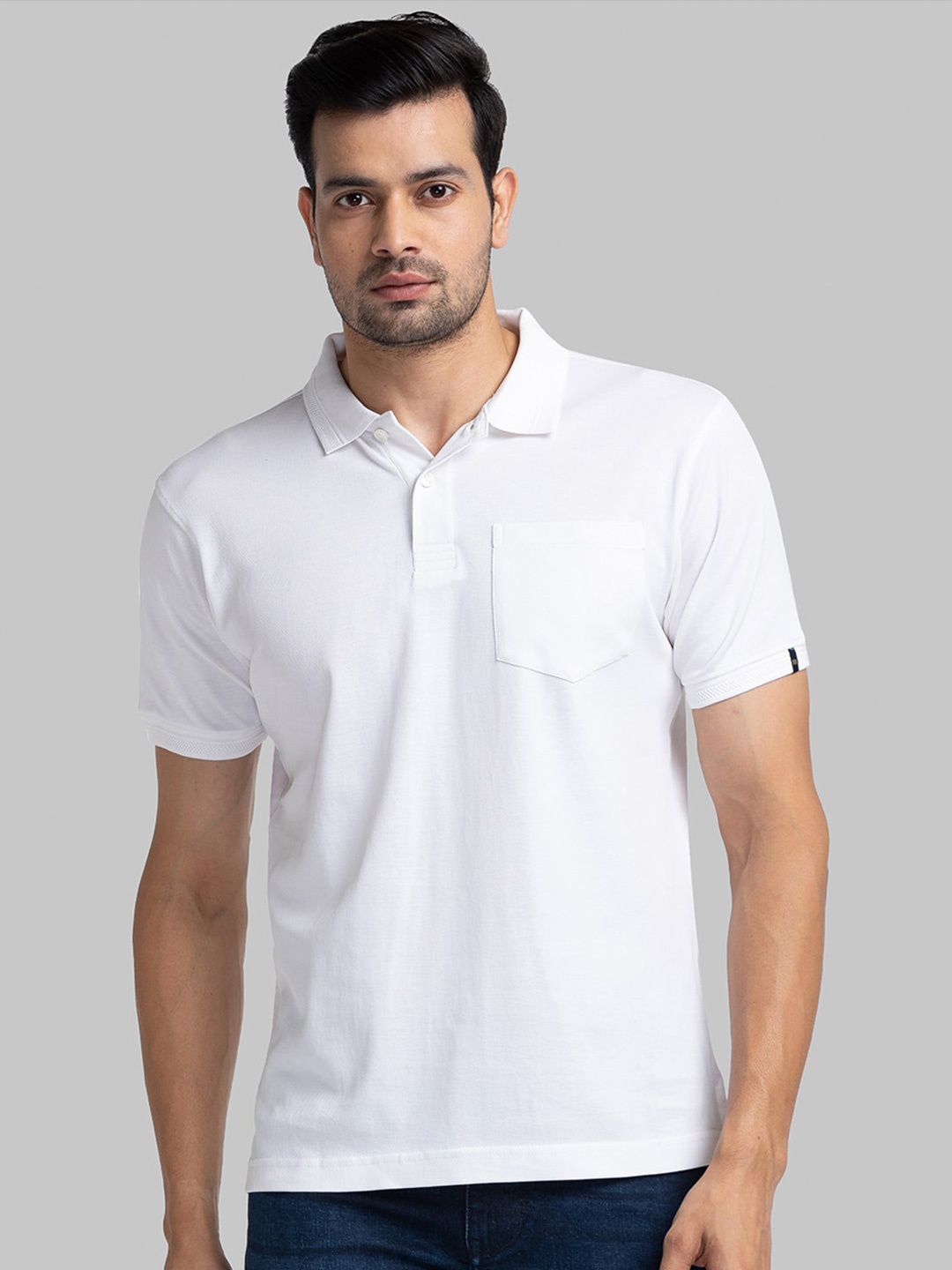 

Raymond Polo Collar Cotton Contemporary Fit Tshirts, White