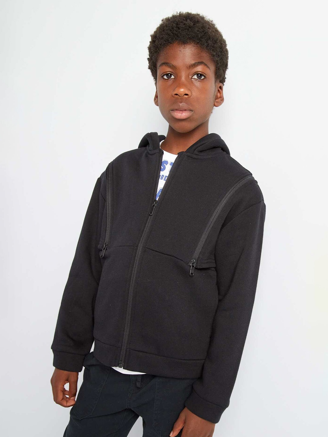 

KIABI Kids Hooded Sweatshirt, Black