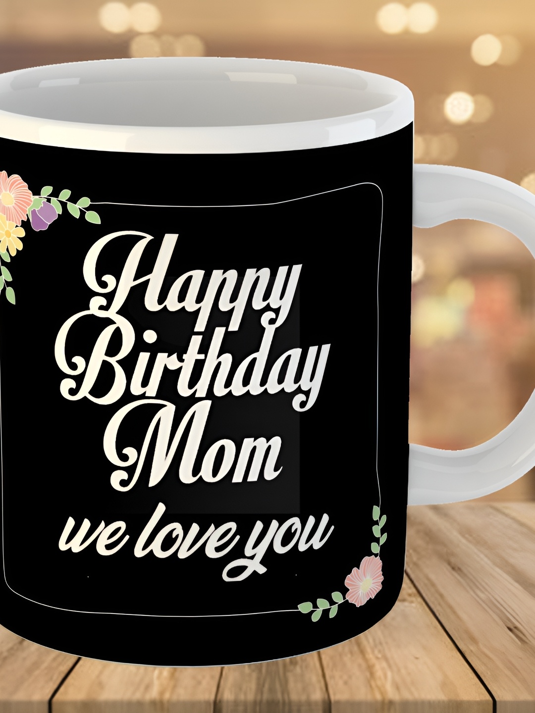 

Keviv White & Black Text or Slogans Printed Ceramic Glossy Mug 325 ml