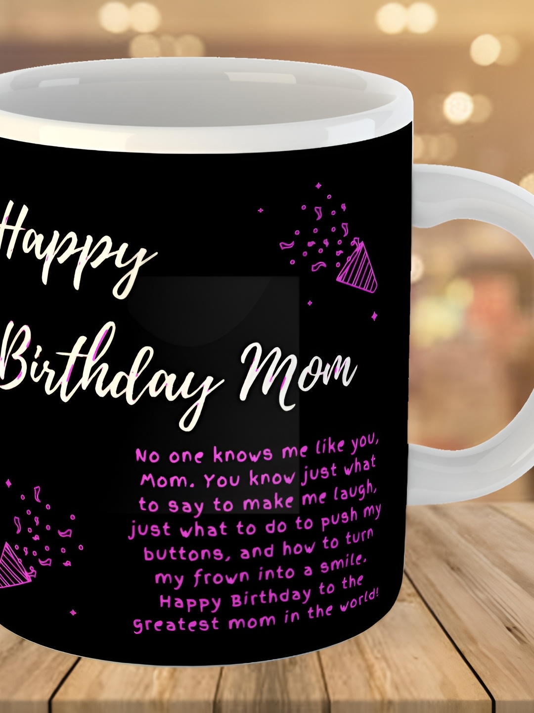 

Keviv Black & White Text or Slogans Printed Ceramic Glossy Mug 325 ml