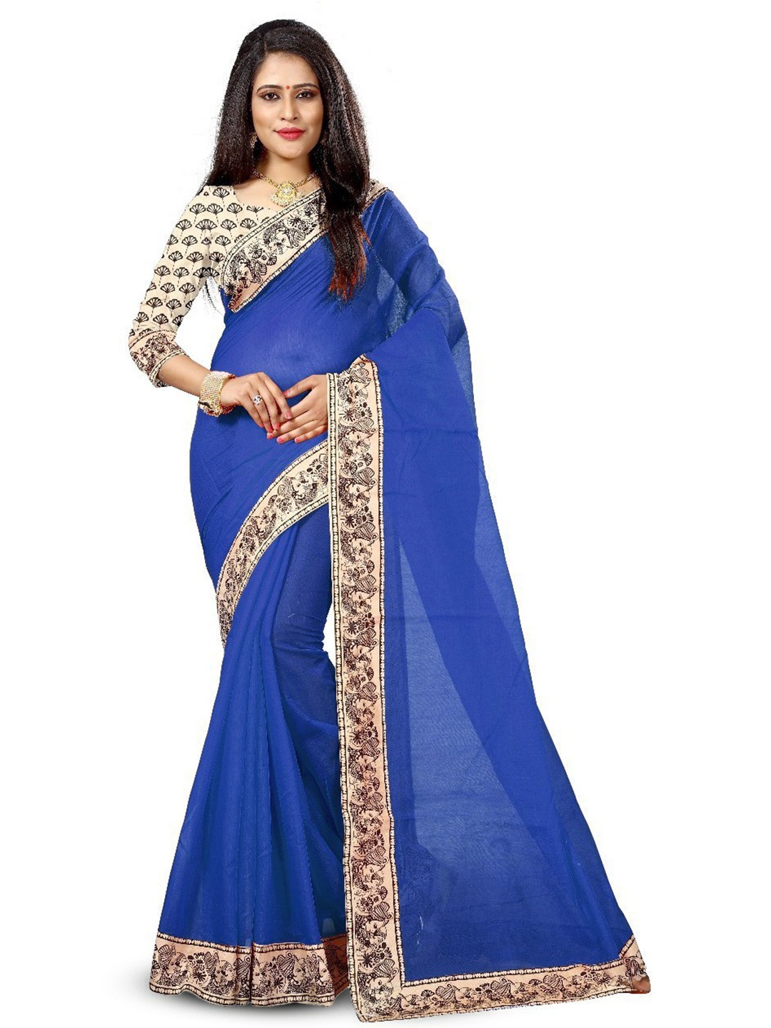 

ROOP SUNDARI SAREES Saree, Blue