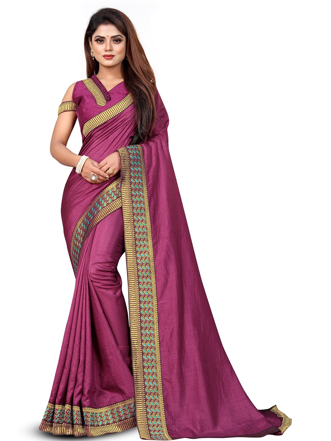 

ROOP SUNDARI SAREES Pure Silk Saree, Pink