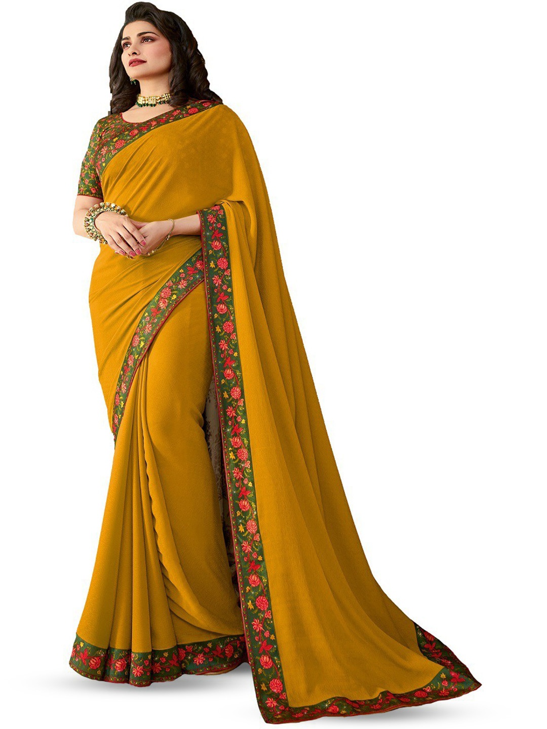 

ROOP SUNDARI SAREES Pure Silk Saree, Yellow