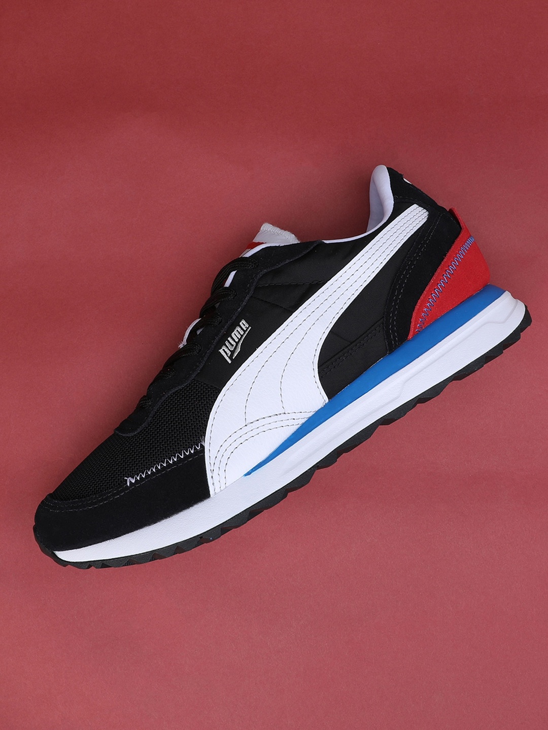 

Puma Unisex Road Rider Suede Sneakers, Black