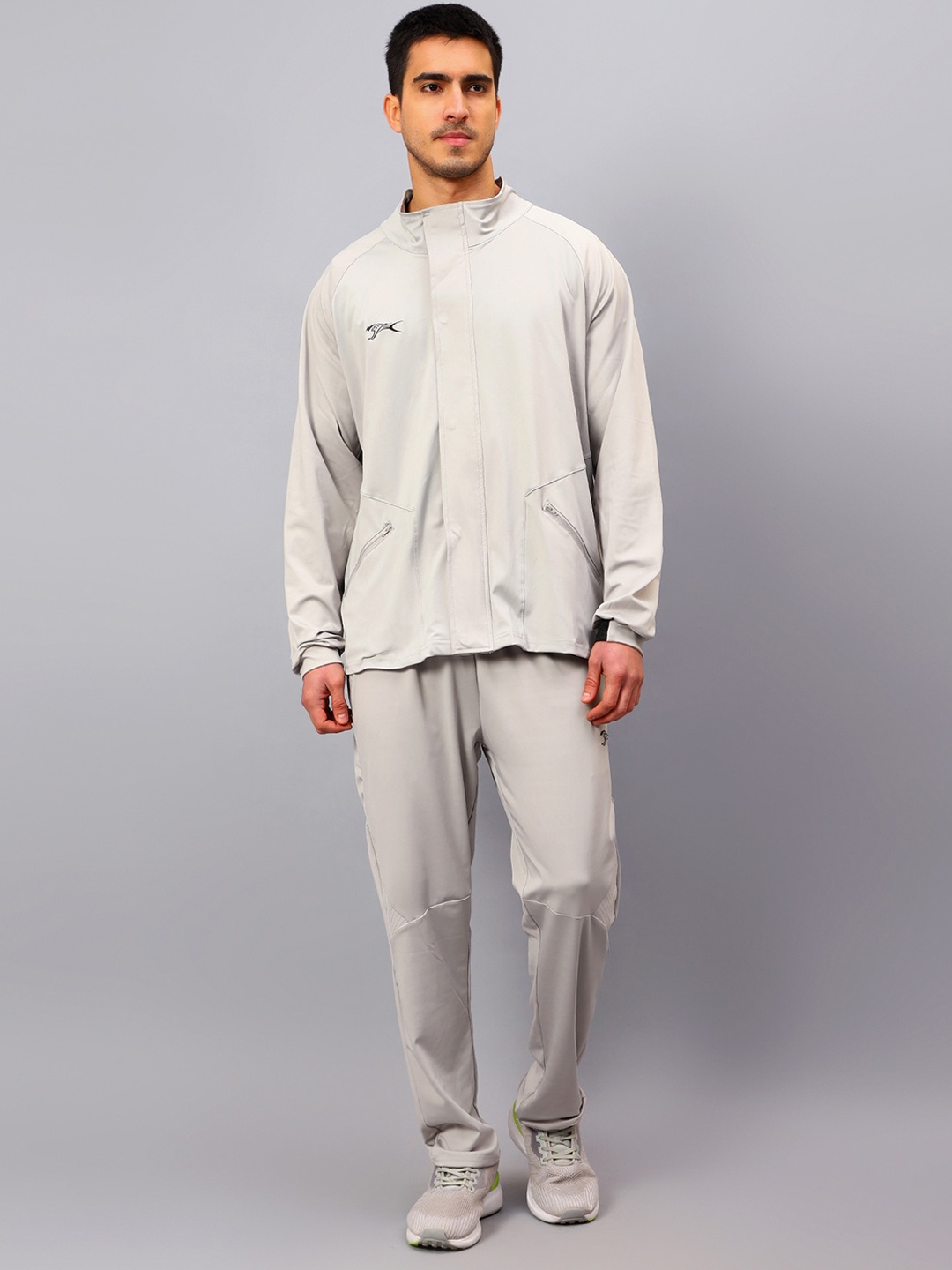 

Shiv Naresh Mock Collar Sweatshirt & Trouser, Grey