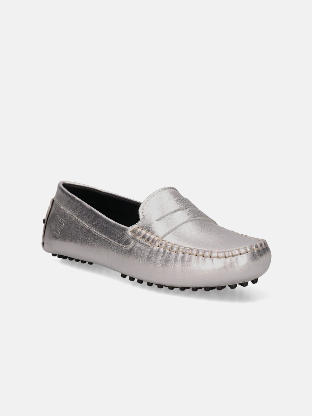 

BAGATT Lilly Women Leather Driving Shoes, Silver