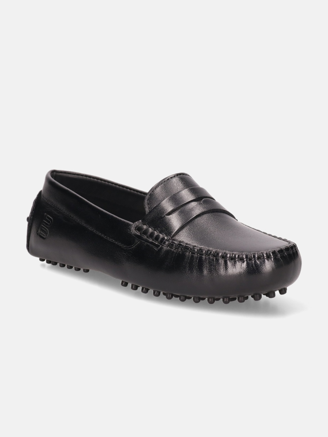 

BAGATT Lilly Women Textured Leather Driving Shoes, Black
