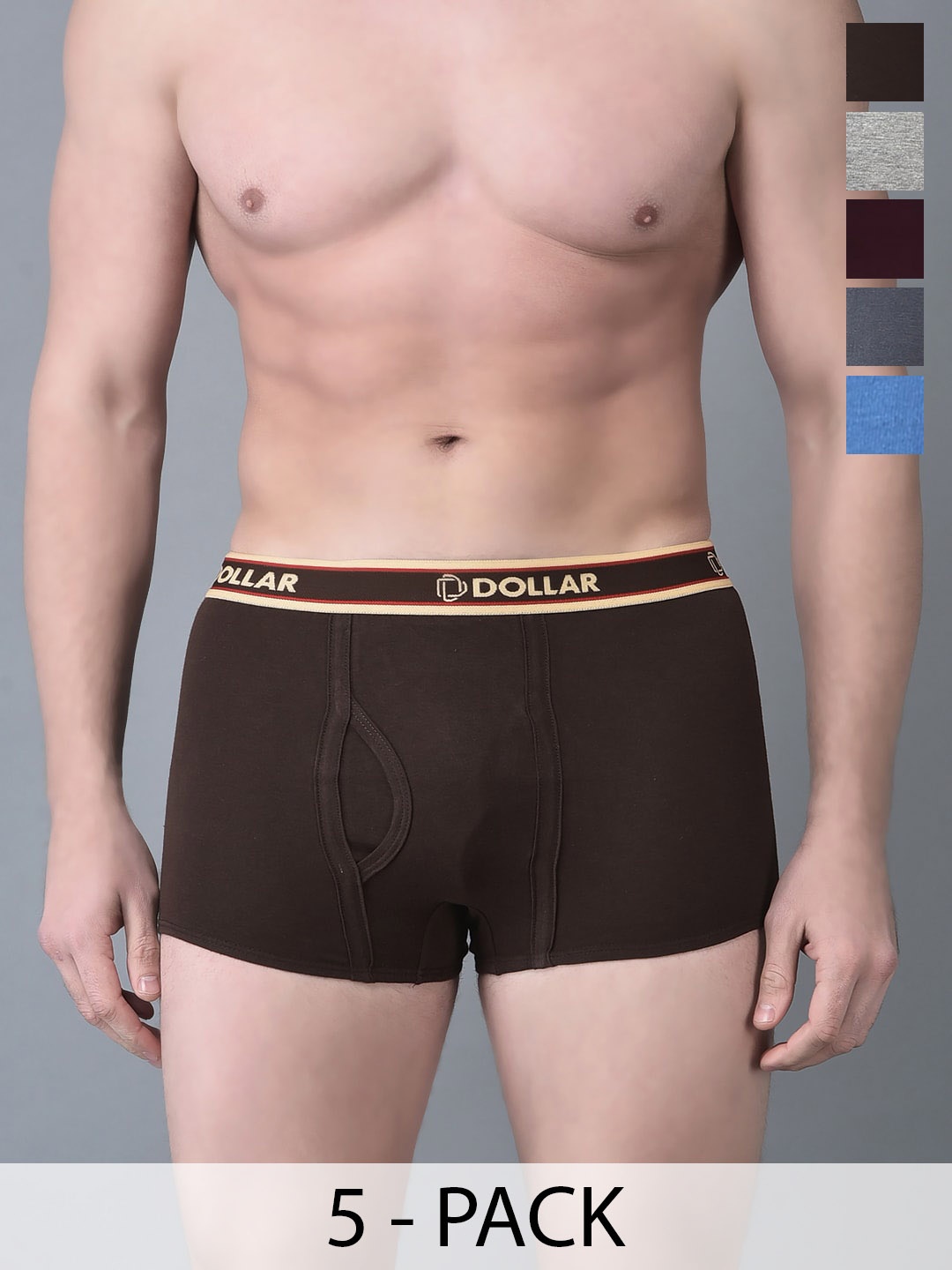 

Dollar Bigboss Men Pack Of 5 Assorted Cotton Interlock Trunks MBTR-01-MINI-PO1-CO4-S24