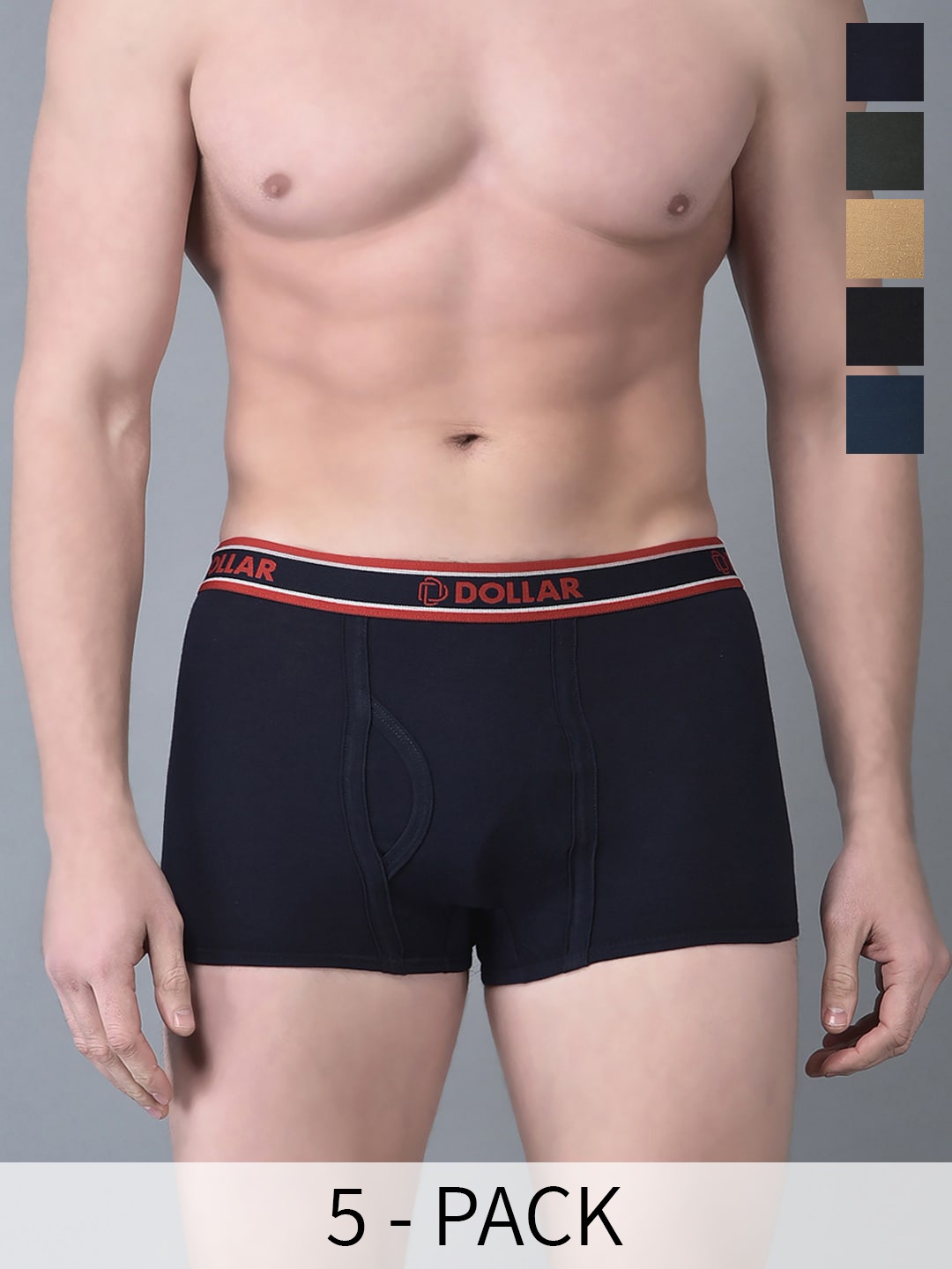 

Dollar Bigboss Pack of 5 Assorted Skin Friendly Cotton Trunks MBTR-01-MINI-PO1-CO9-S24