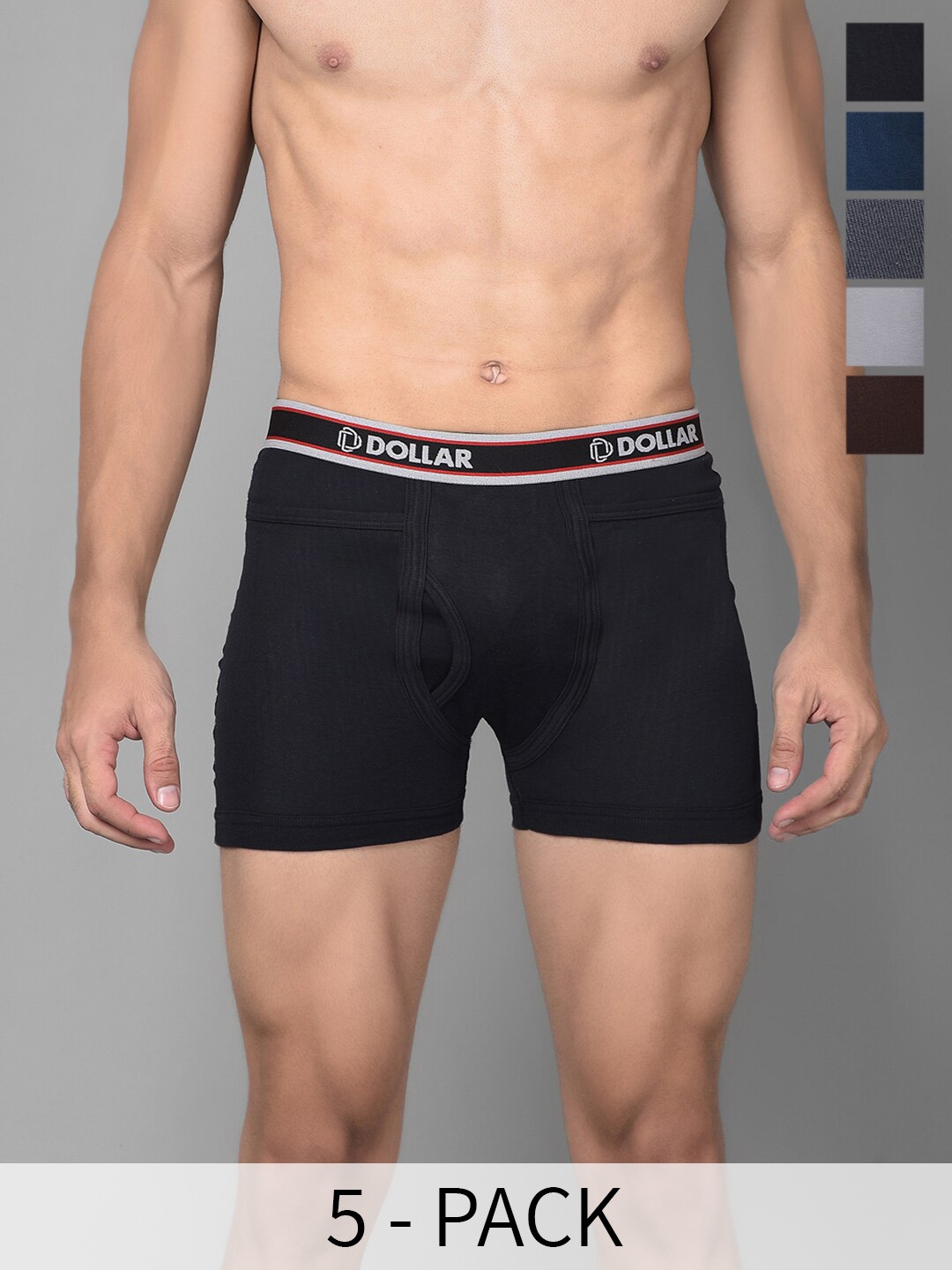 

Dollar Bigboss Pack Of 5 Assorted Cotton Trunks MBTR-05-SPCD-PO1-CO1-S24