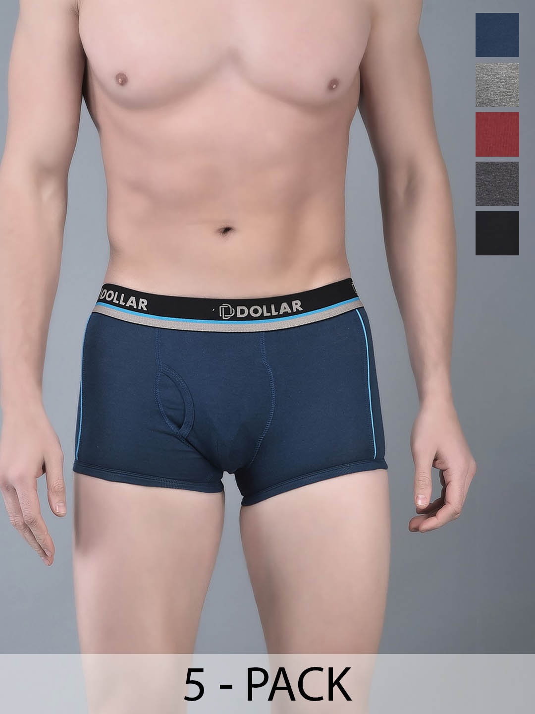 

Dollar Bigboss Pack Of 5 Assorted Cotton Trunks MBTR-12-GLOTRNK-PO1-CO2-S24