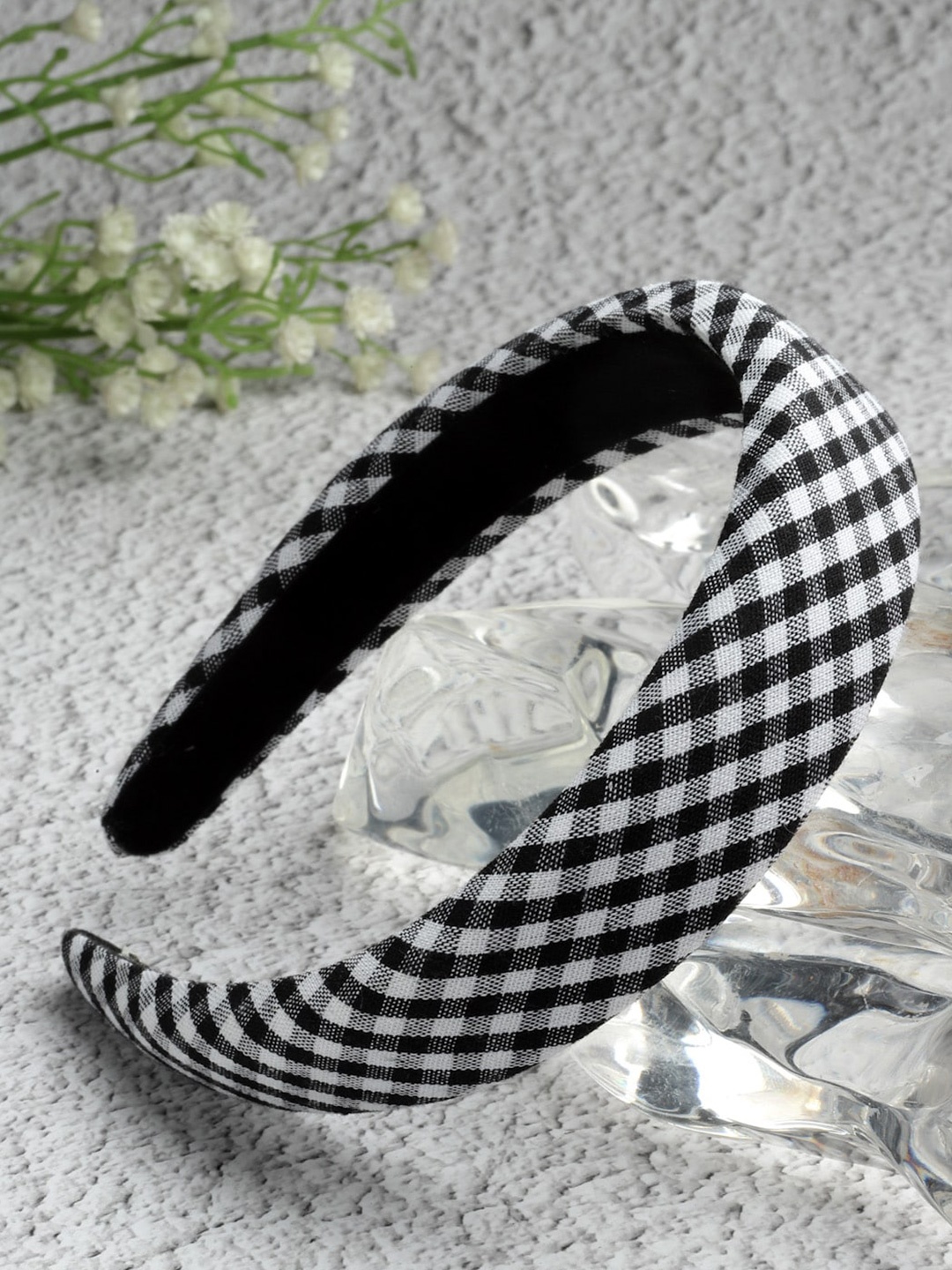 

Stoln Girls Checked Hairband, Black