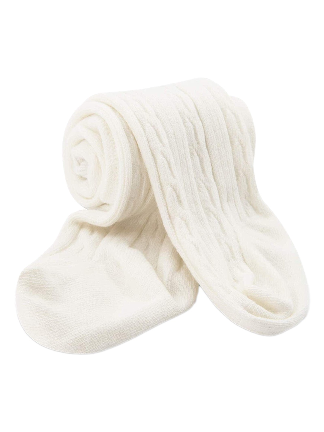 

SYGA Girls Cotton Mid-Rise Thermal Bottom, White