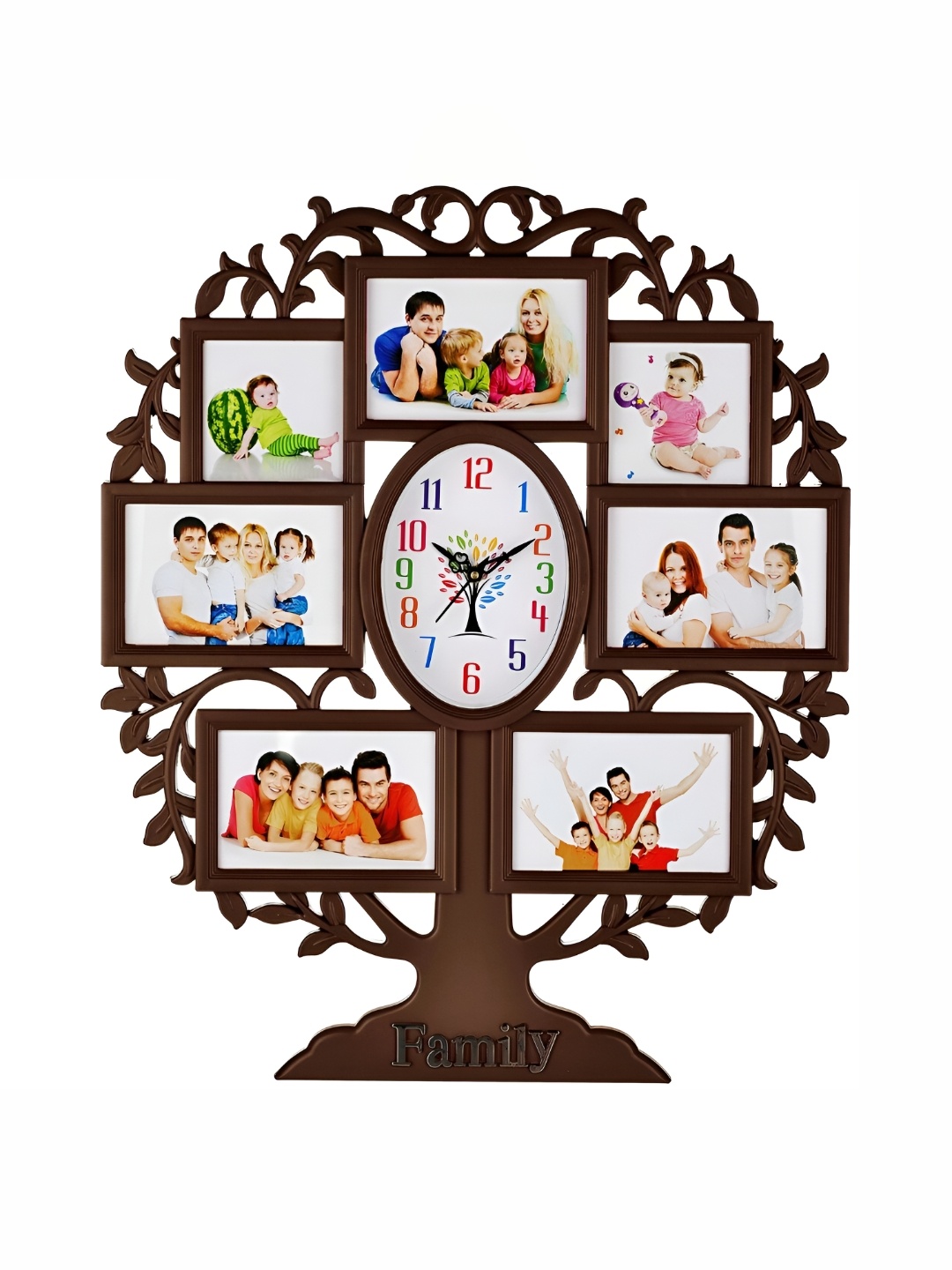 

Attractionz Brown Oval Contemporary Analogue Wall Clock