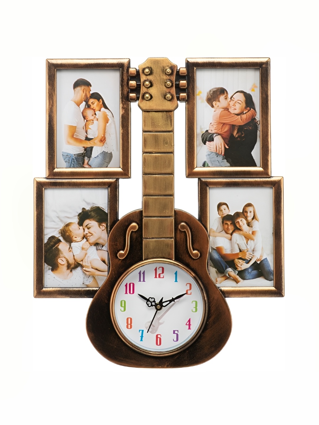 

Attractionz Brown Round Contemporary Analogue Wall Clock