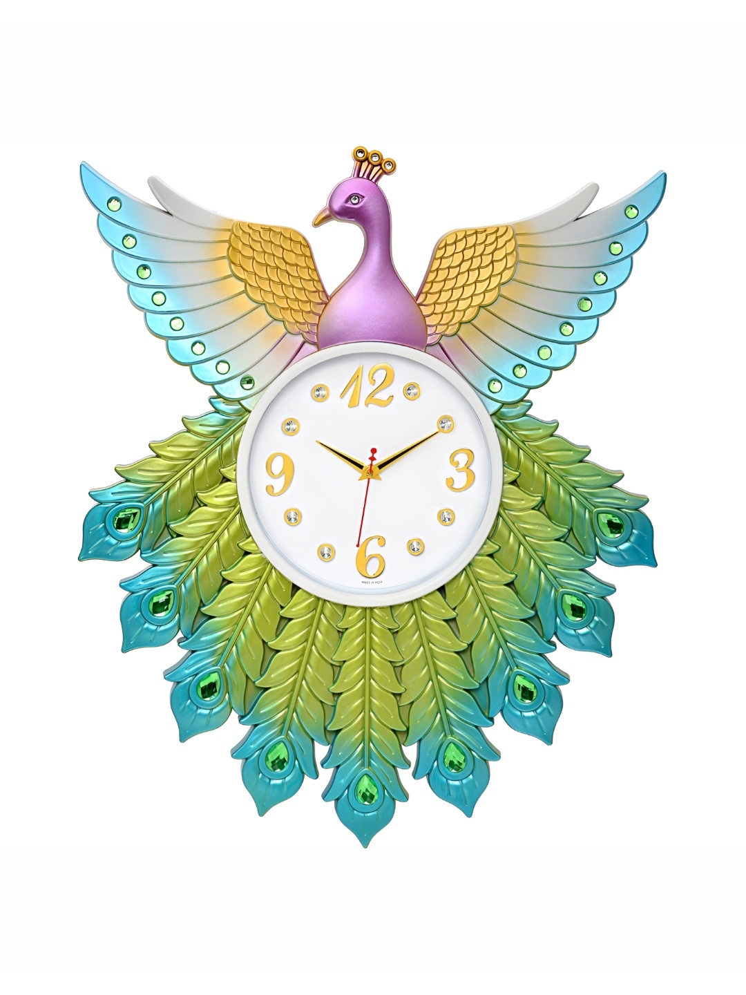 

Attractionz Blue Round Contemporary Analogue Wall Clock