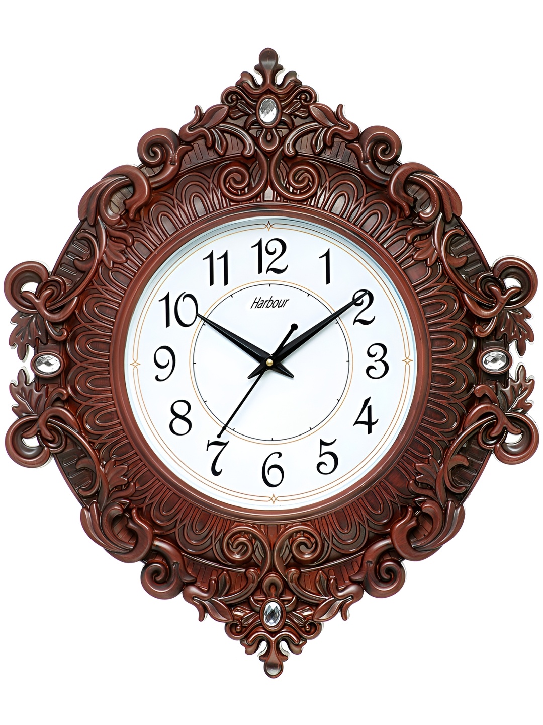 

Attractionz Brown Round Shaped Traditional Analogue Wall Clock
