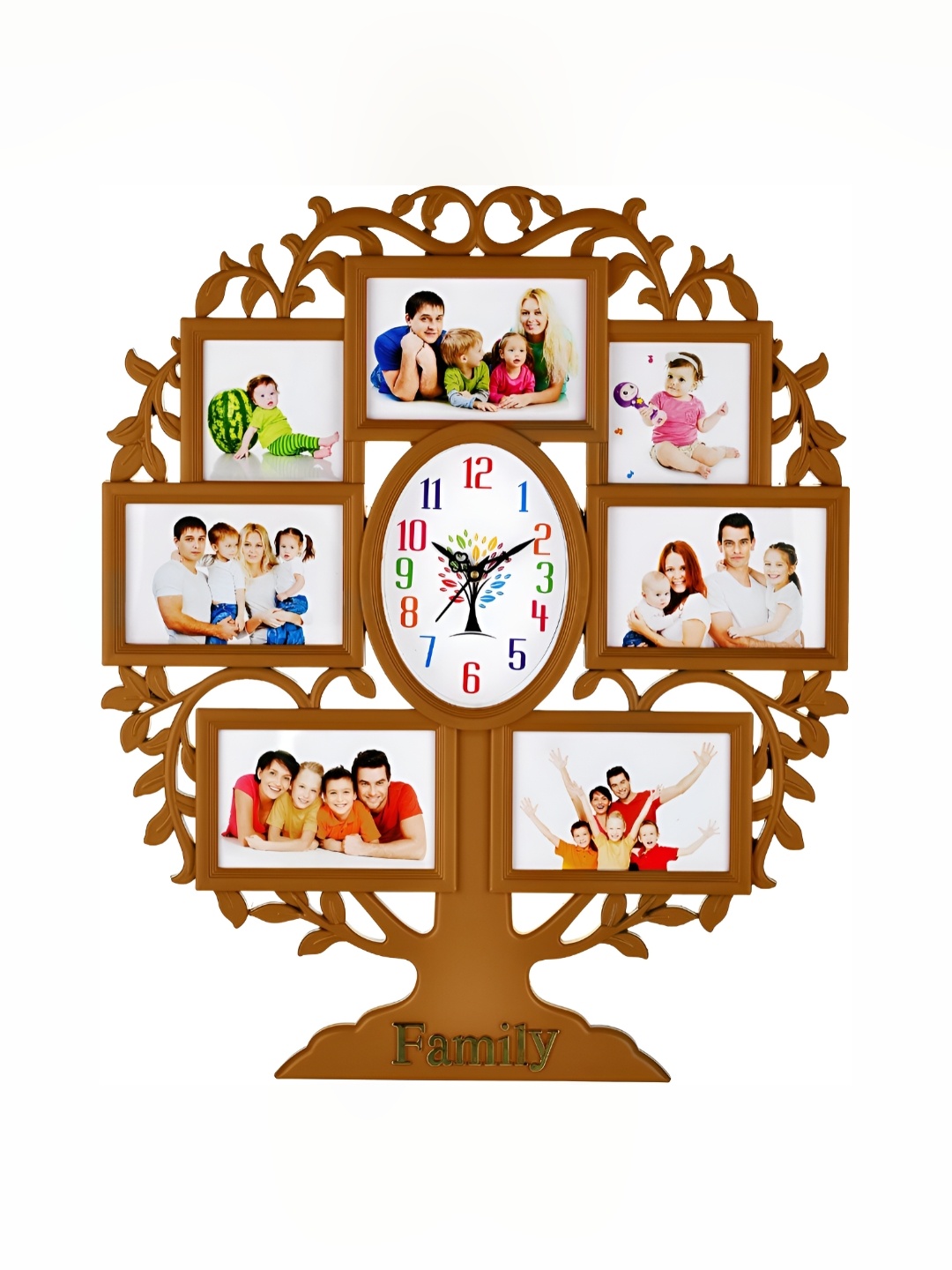 

Attractionz Beige Oval Shaped Contemporary Analogue Wall Clock